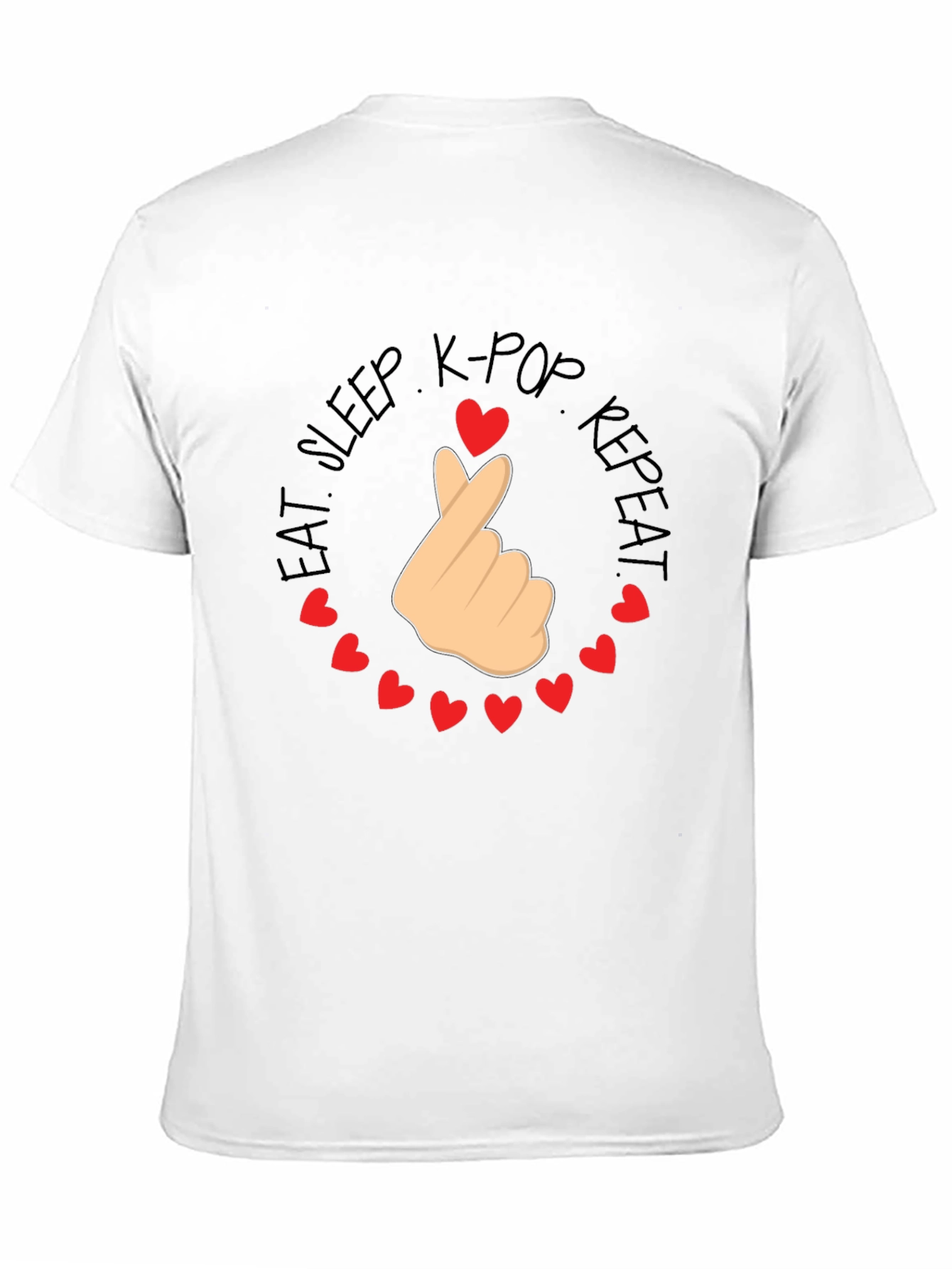 K-Pop Love Tee - Eat Sleep K-Pop Repeat T-Shirt