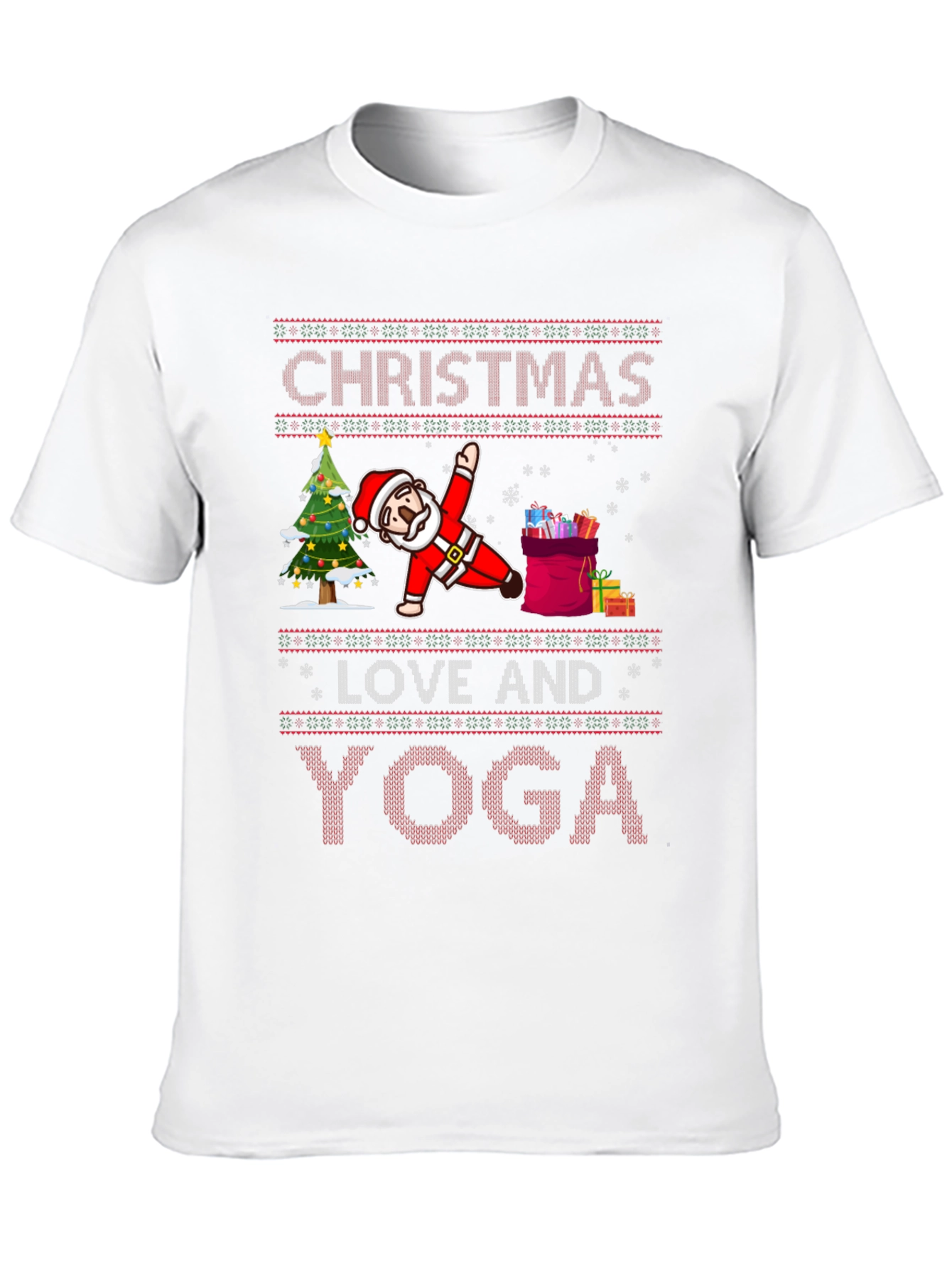Christmas Yoga Santa T-Shirt