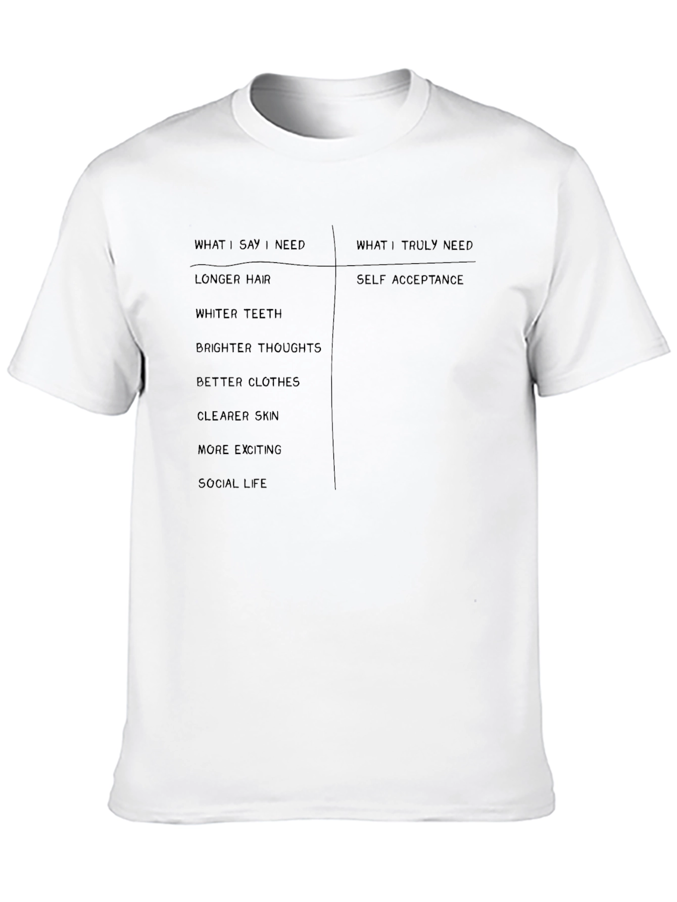 Self Acceptance Graphic T-Shirt - Unisex Casual Tee