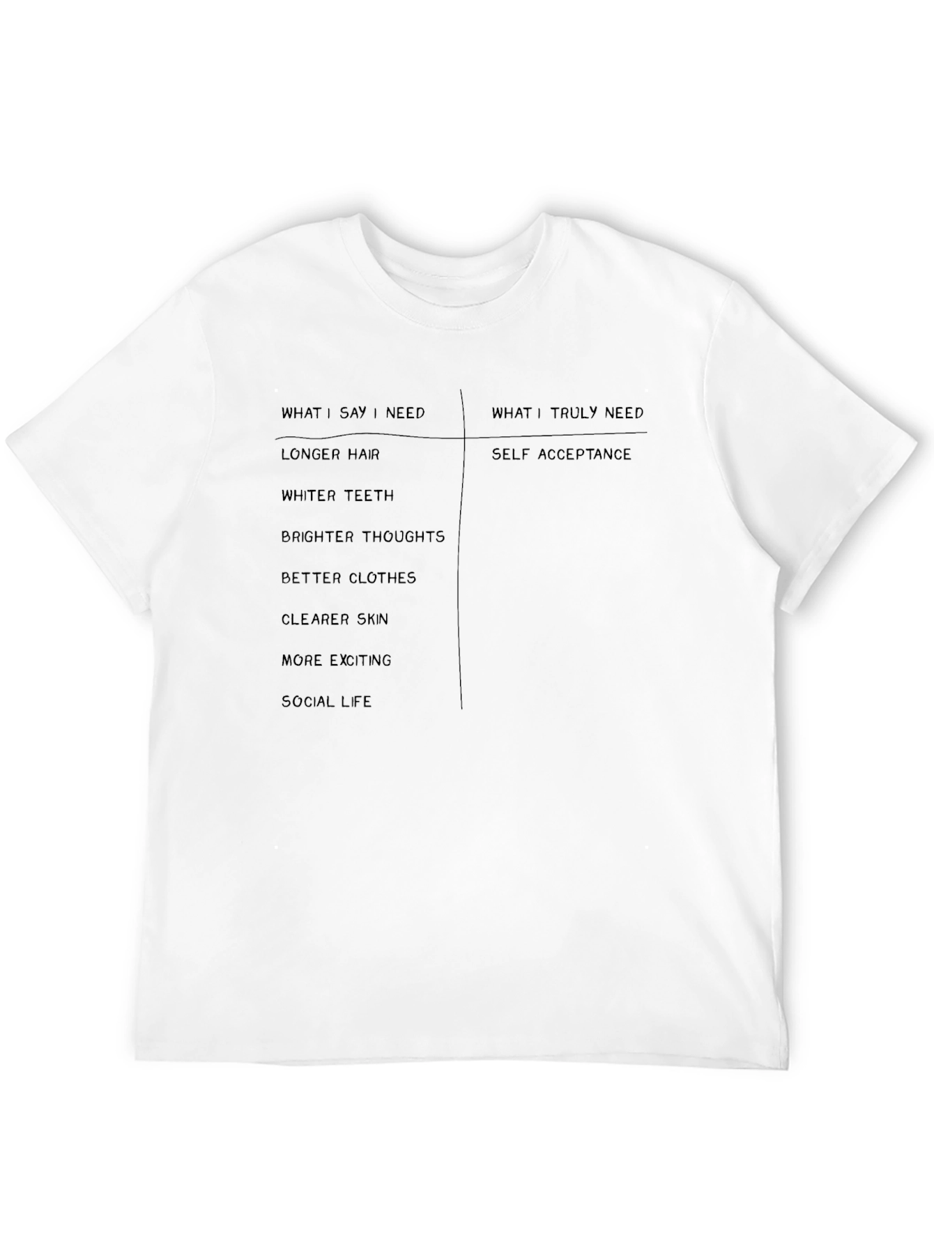 Self Acceptance Graphic T-Shirt - Unisex Casual Tee