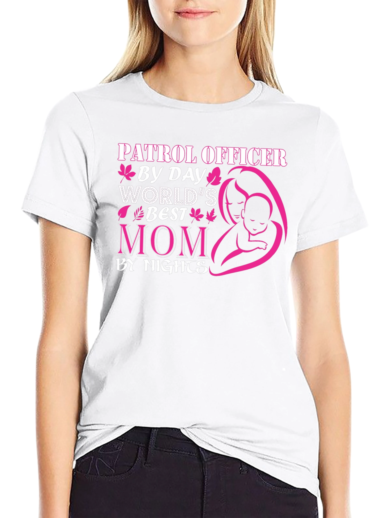 Patrol Officer Mom T-Shirt - Day & Night Hero!