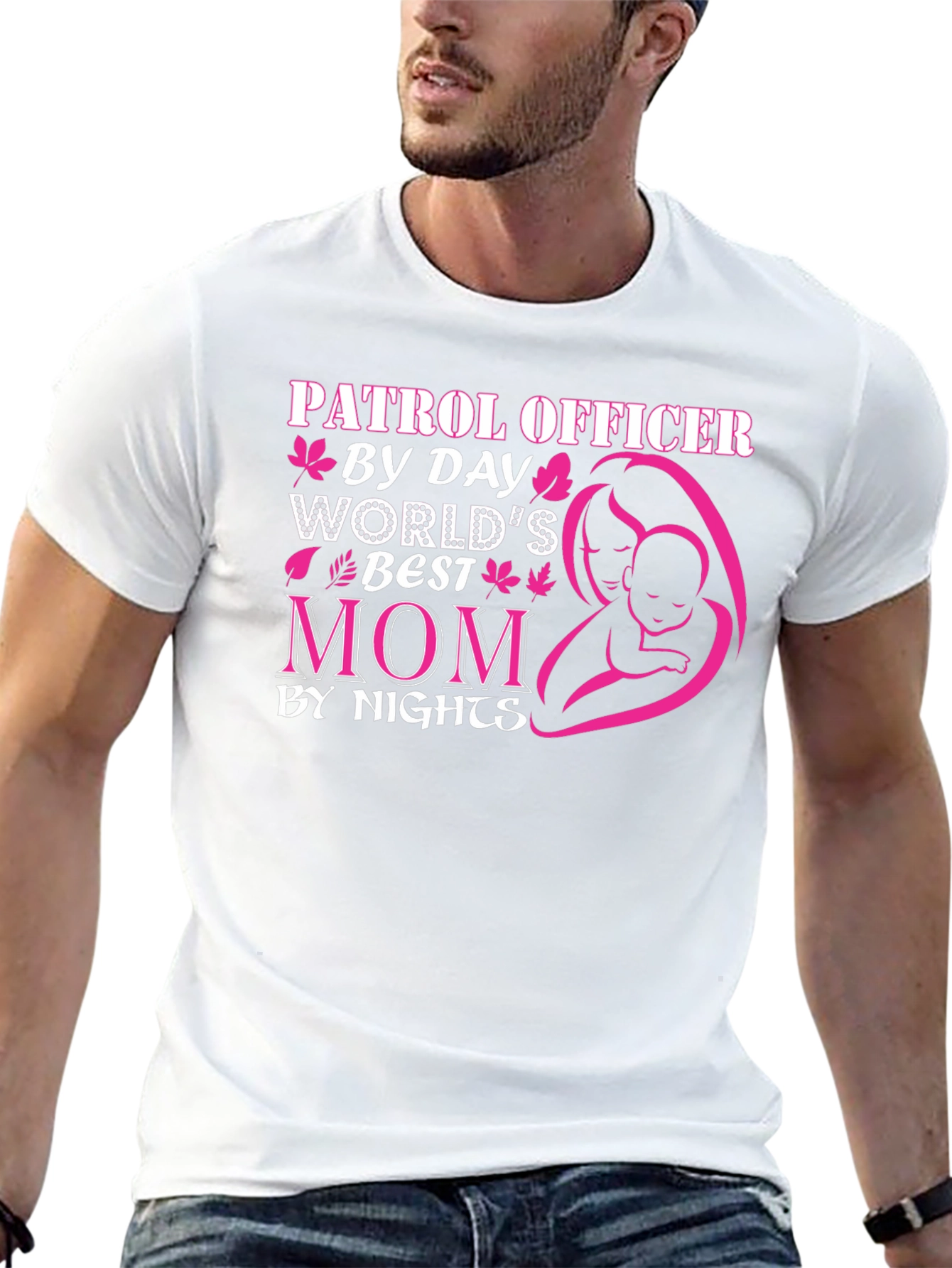 Patrol Officer Mom T-Shirt - Day & Night Hero!