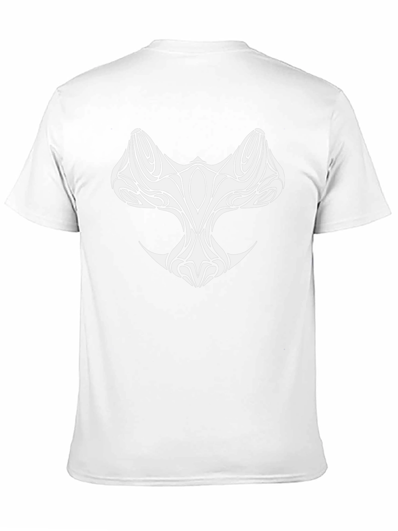 Tribal Style Graphic Tee - Black Cotton Shirt