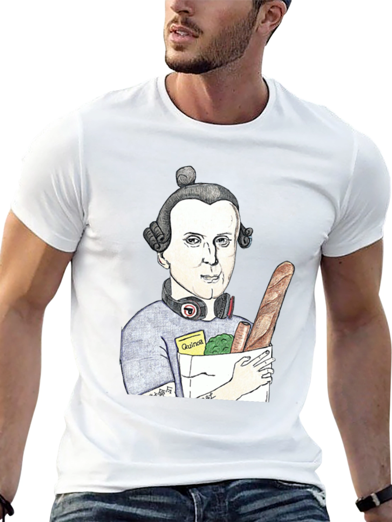 Quirky Mozart T-Shirt - Grocery Run Style