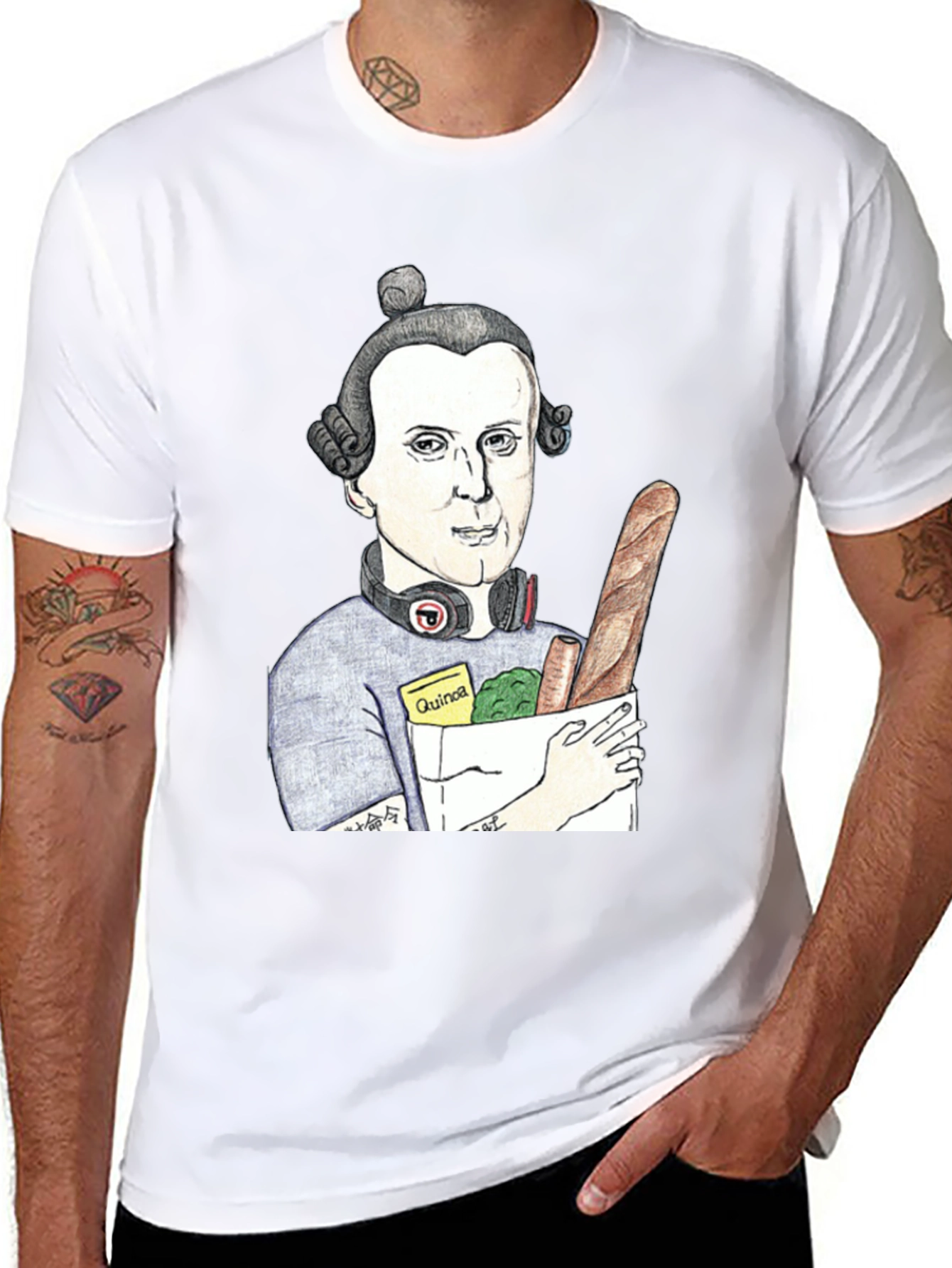 Quirky Mozart T-Shirt - Grocery Run Style