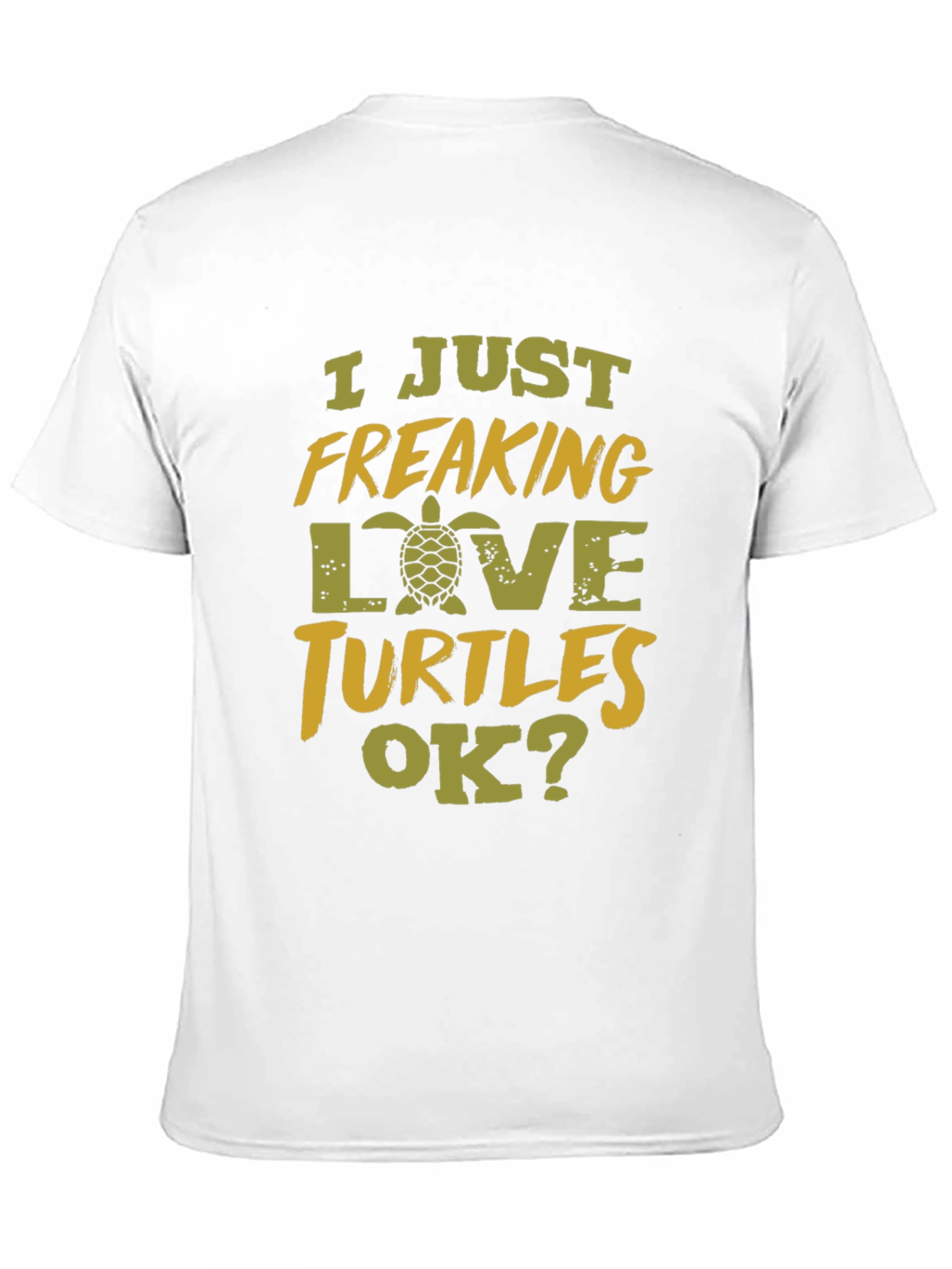 I Just Freaking Love Turtles Black T-Shirt
