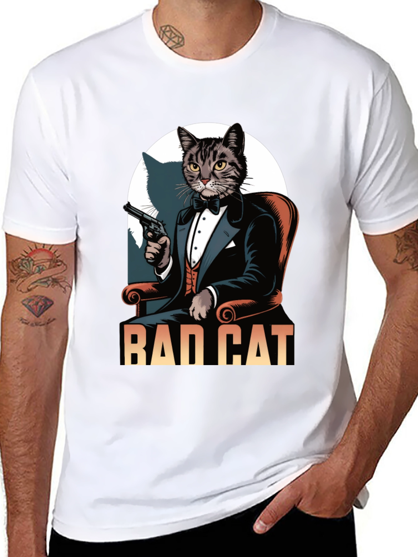 Bad Cat Tuxedo T-Shirt