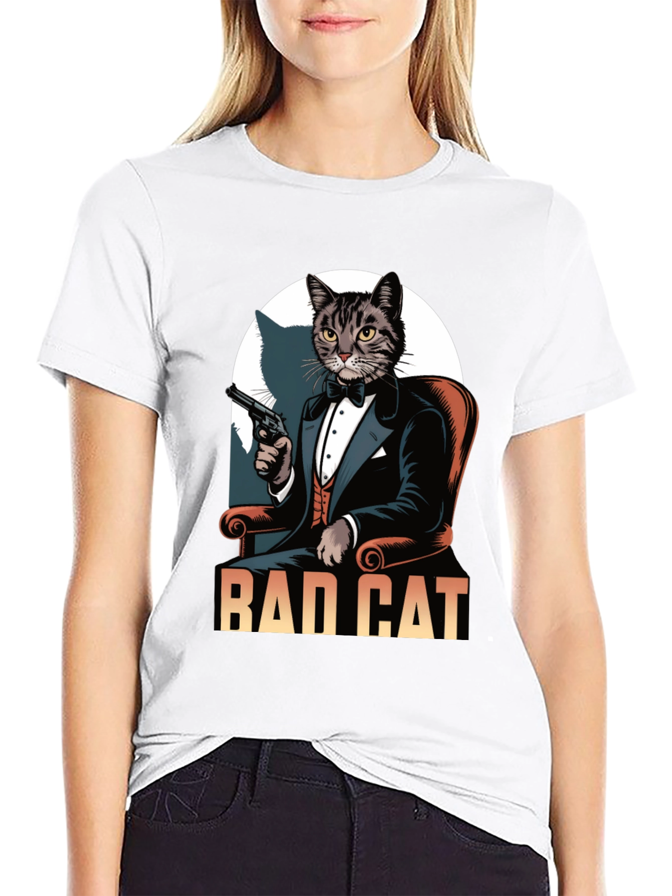 Bad Cat Tuxedo T-Shirt