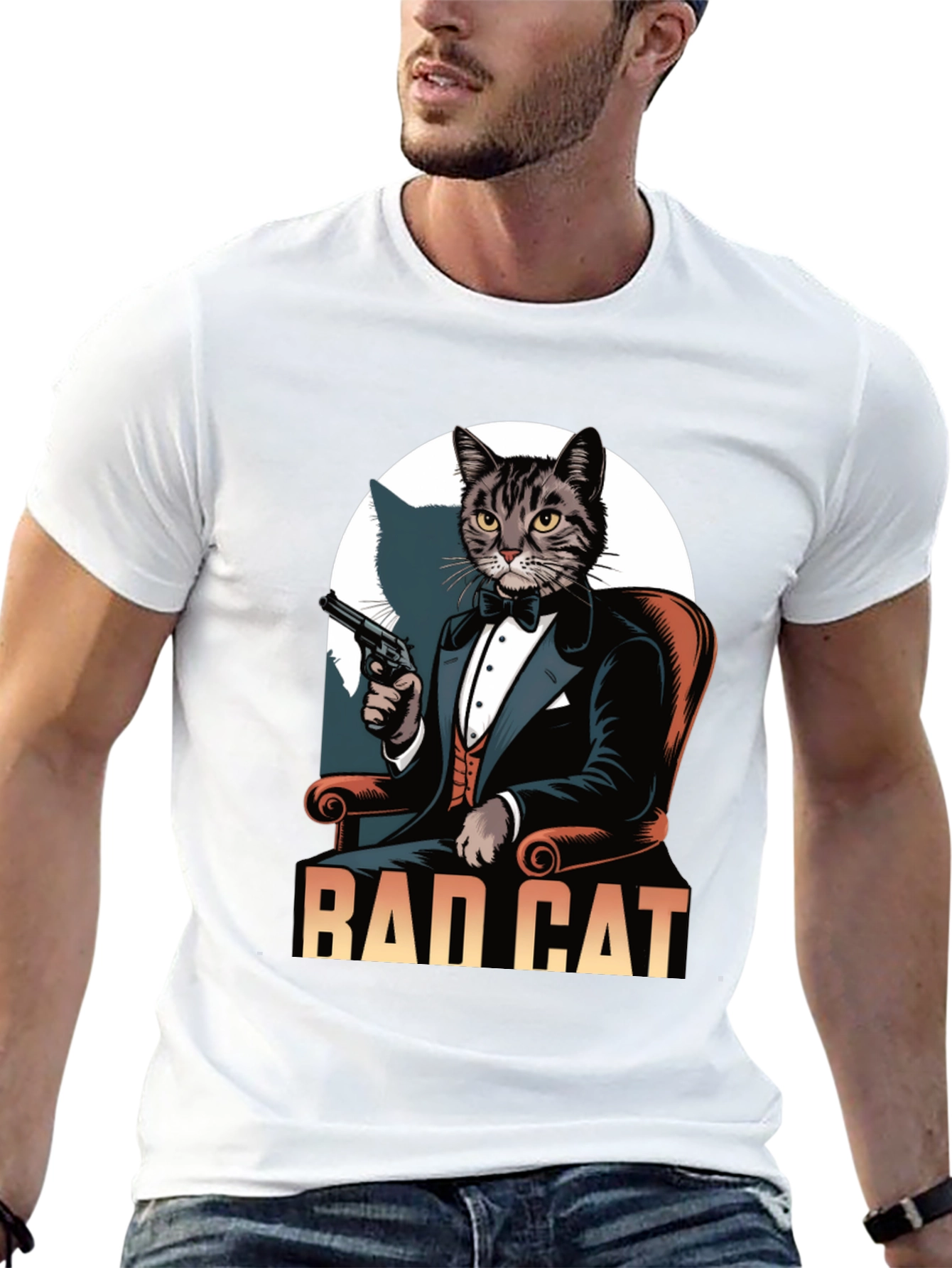 Bad Cat Tuxedo T-Shirt