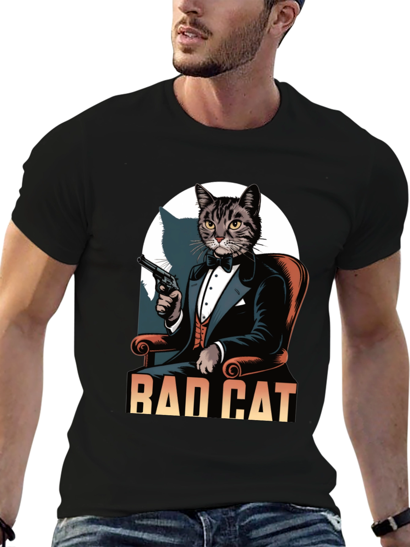 Bad Cat Tuxedo T-Shirt