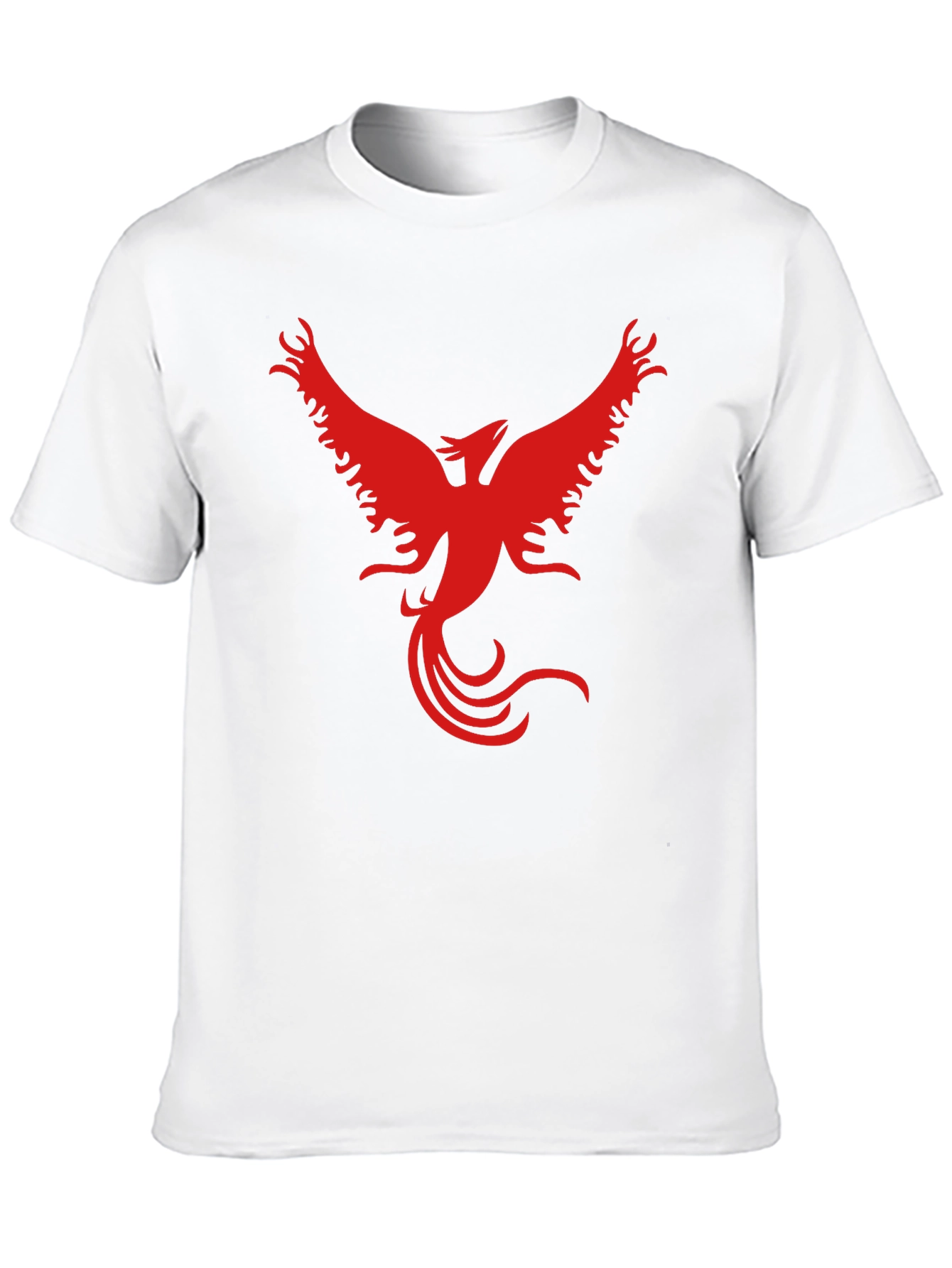 Red Phoenix Graphic Black T-Shirt