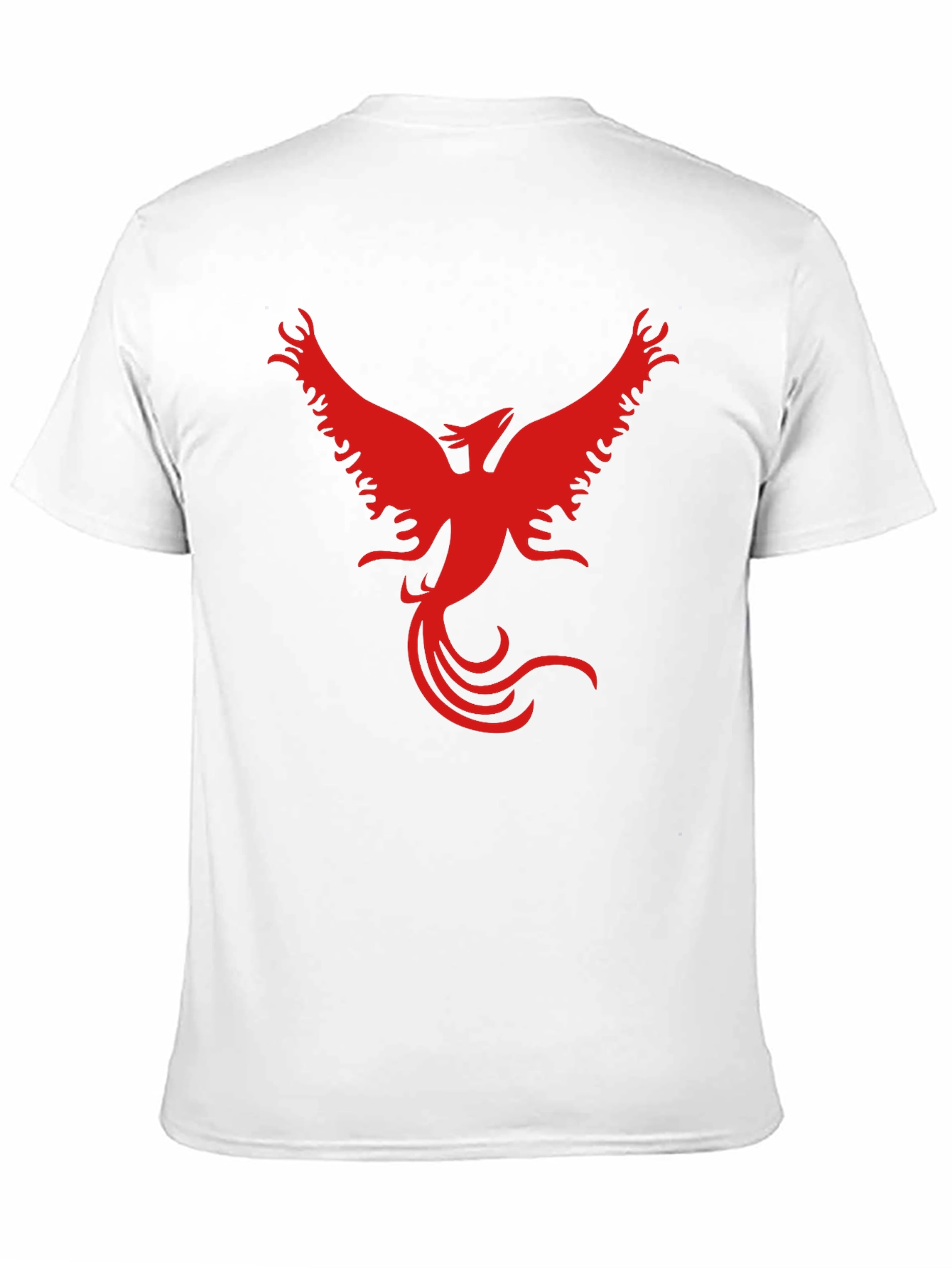 Red Phoenix Graphic Black T-Shirt