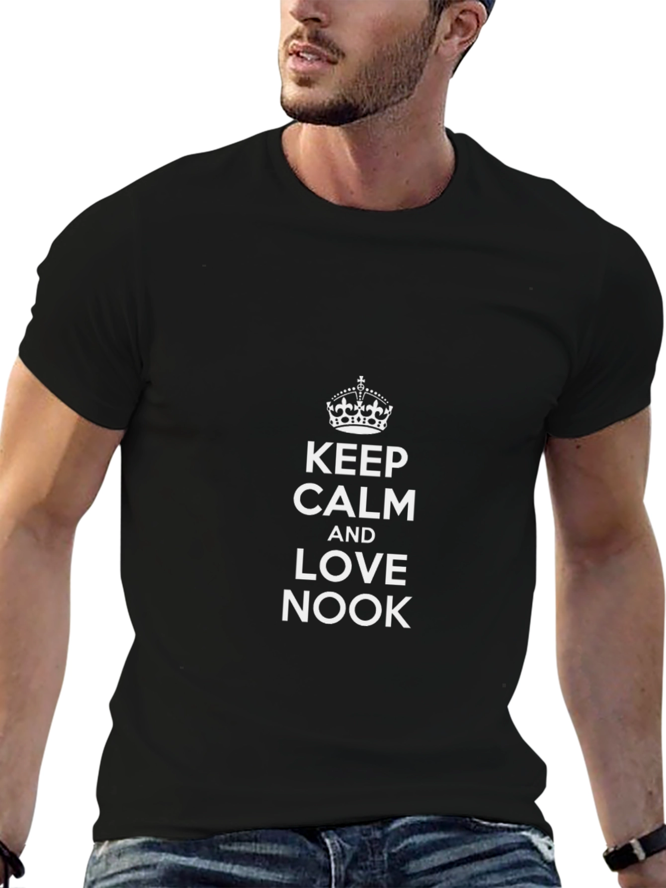 Keep Calm and Love Nook Black T-Shirt