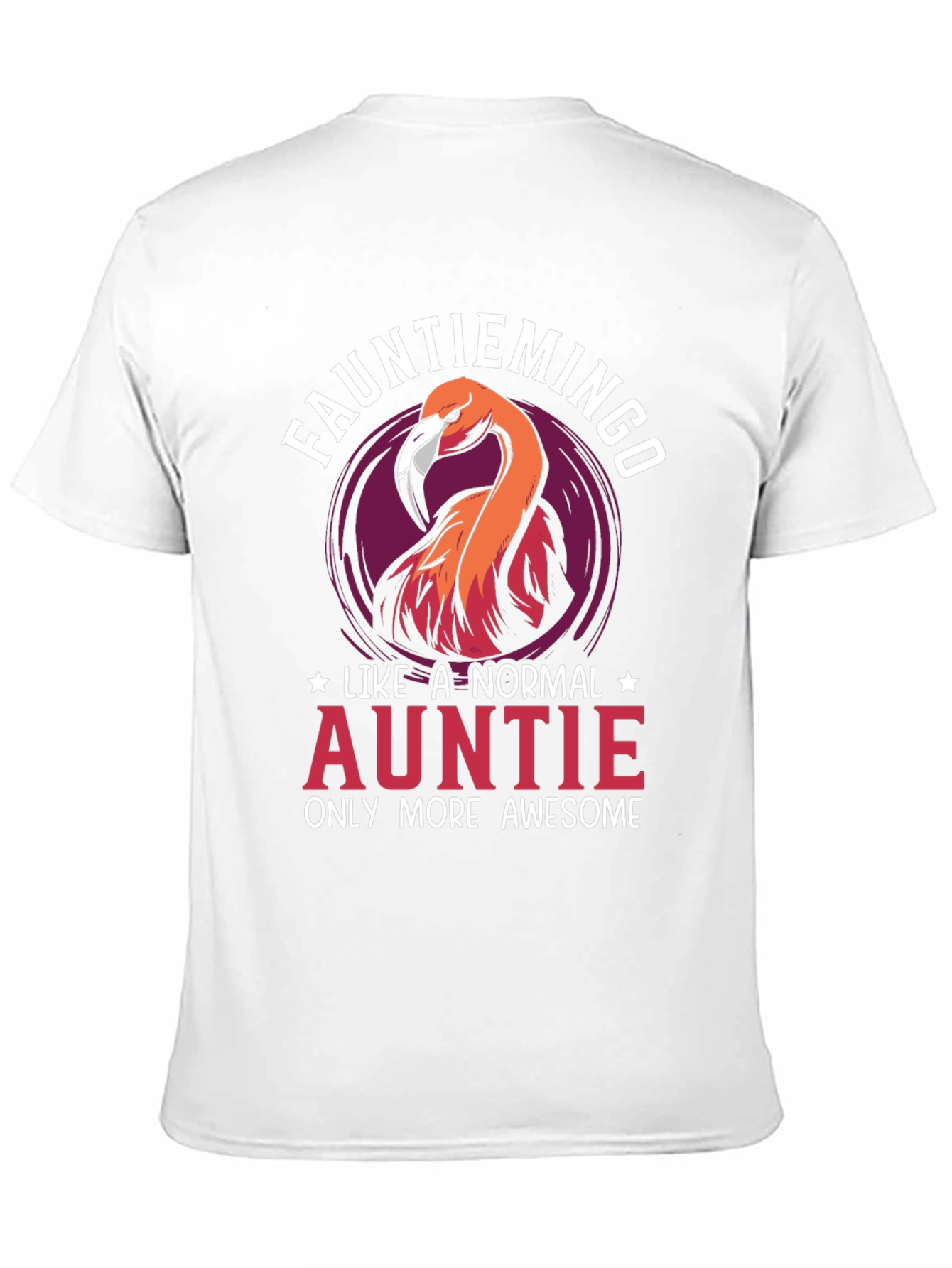 Funny Auntie Flamingo Graphic Tee