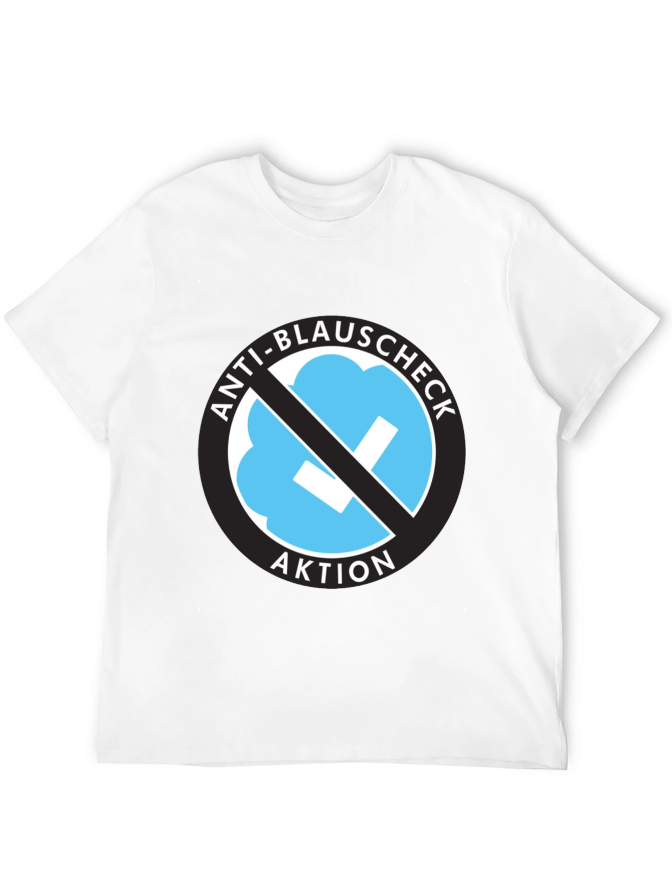 Anti-Blauschcheck Aktion Black T-Shirt