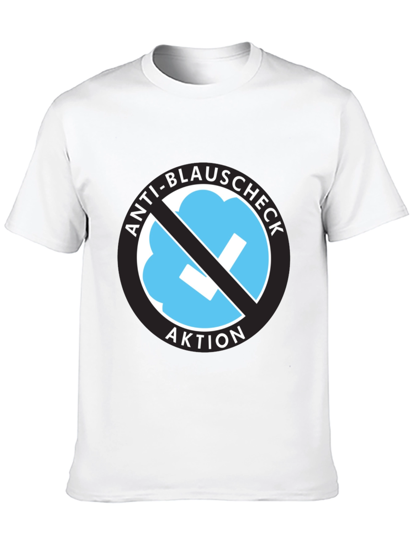 Anti-Blauschcheck Aktion Black T-Shirt
