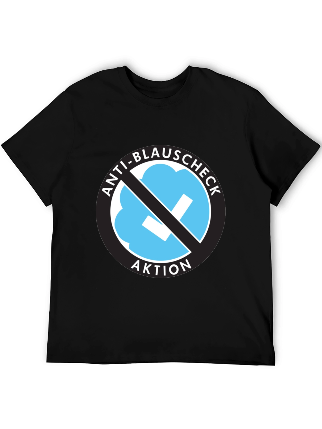 Anti-Blauschcheck Aktion Black T-Shirt