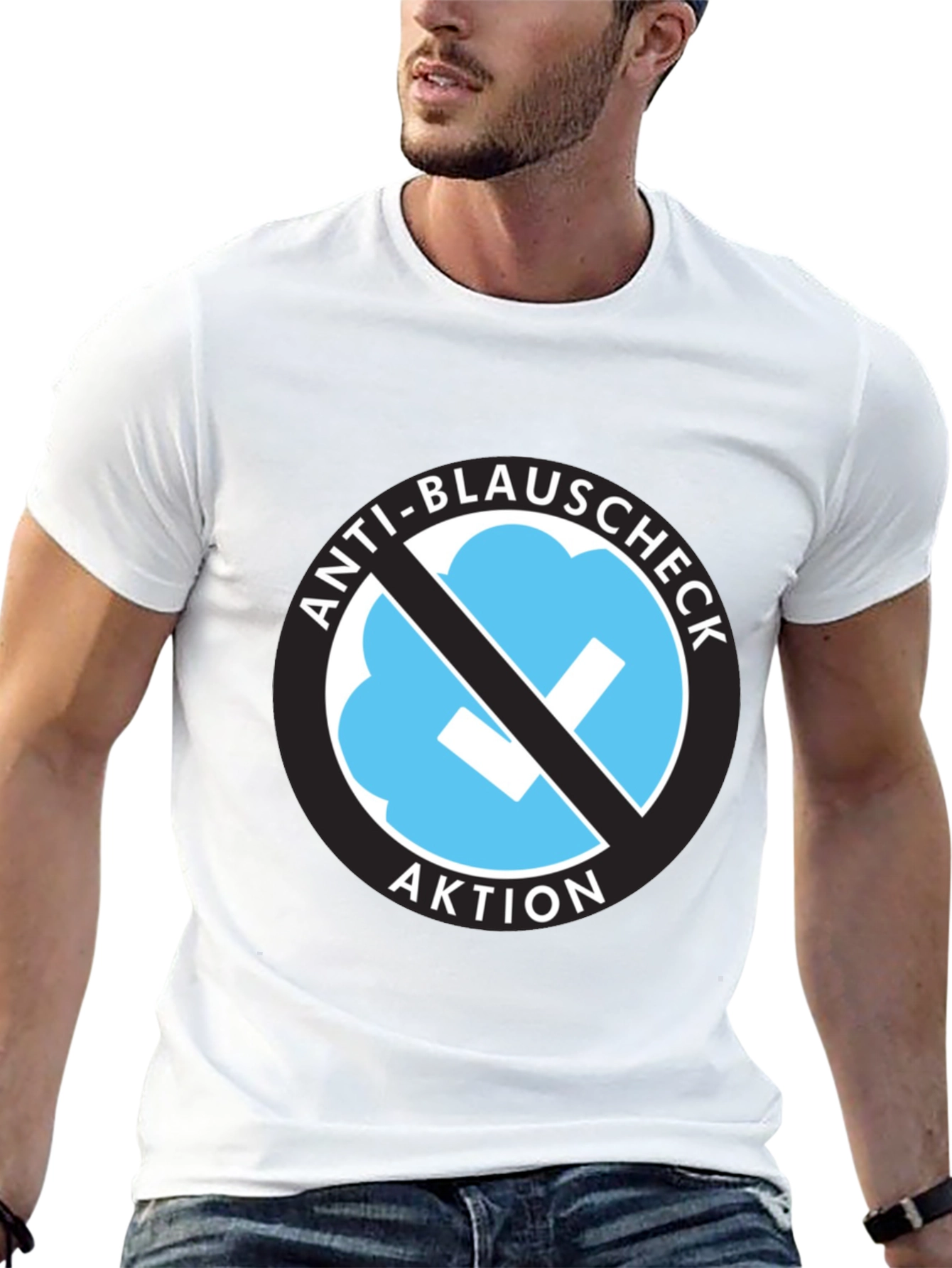 Anti-Blauschcheck Aktion Black T-Shirt