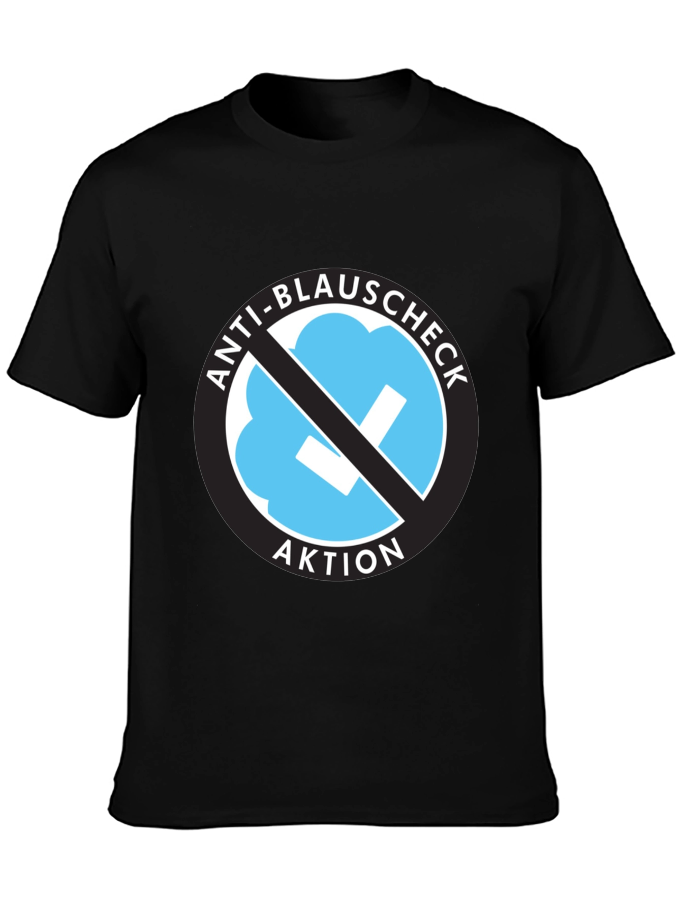 Anti-Blauschcheck Aktion Black T-Shirt