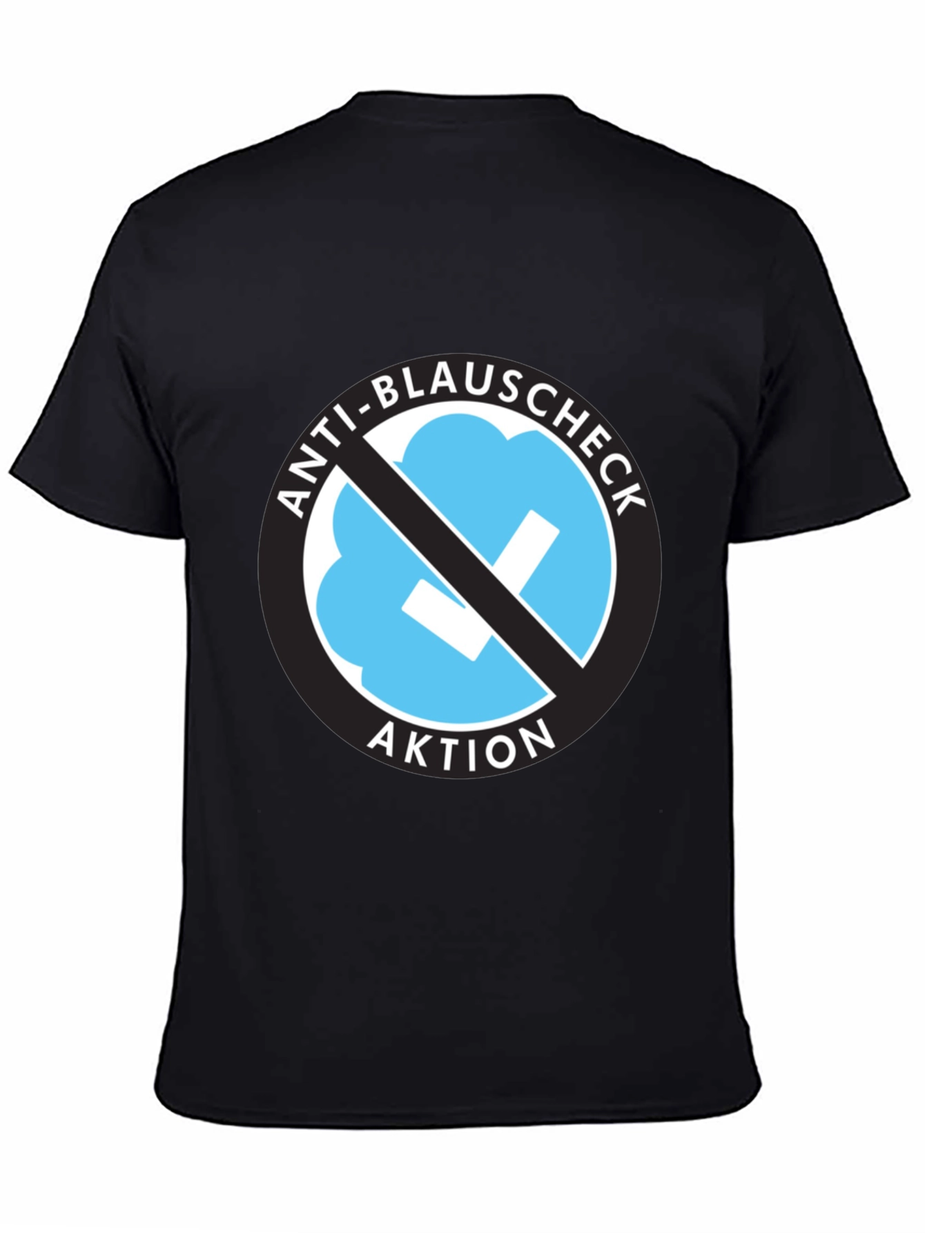 Anti-Blauschcheck Aktion Black T-Shirt