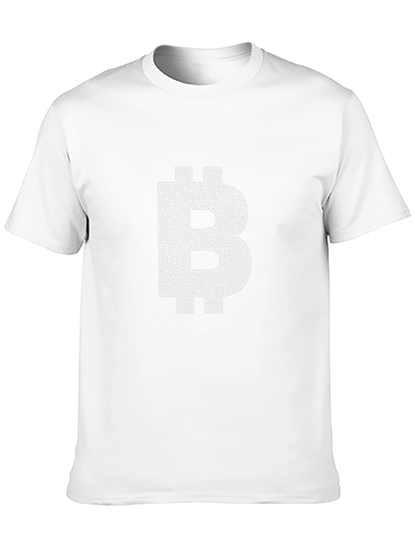 Bitcoin Maze T-Shirt - Black Cotton Crypto Tee