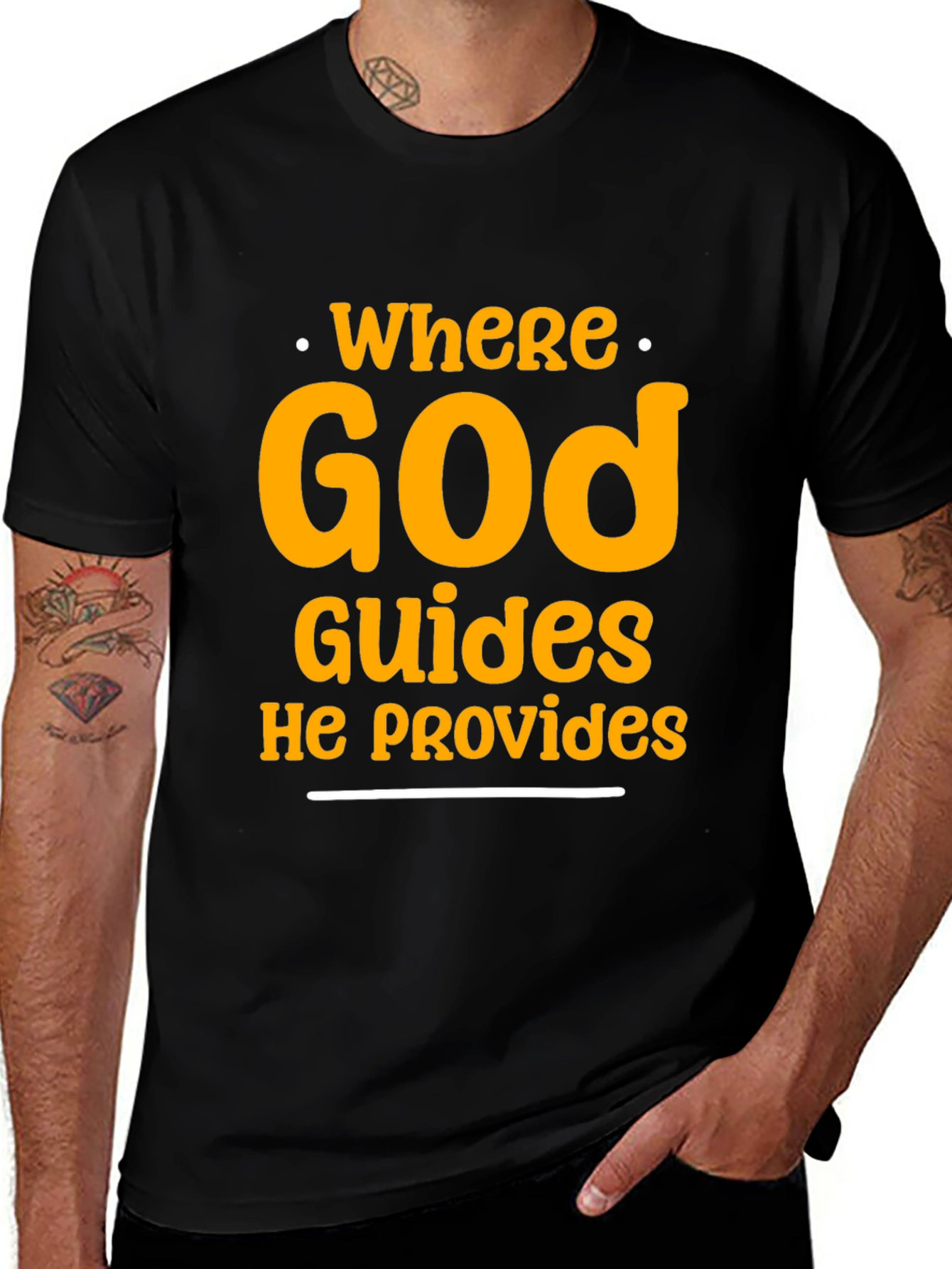 Faith-Inspired Graphic Tee - Where God Guides