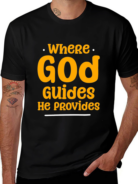 Faith-Inspired Graphic Tee - Where God Guides