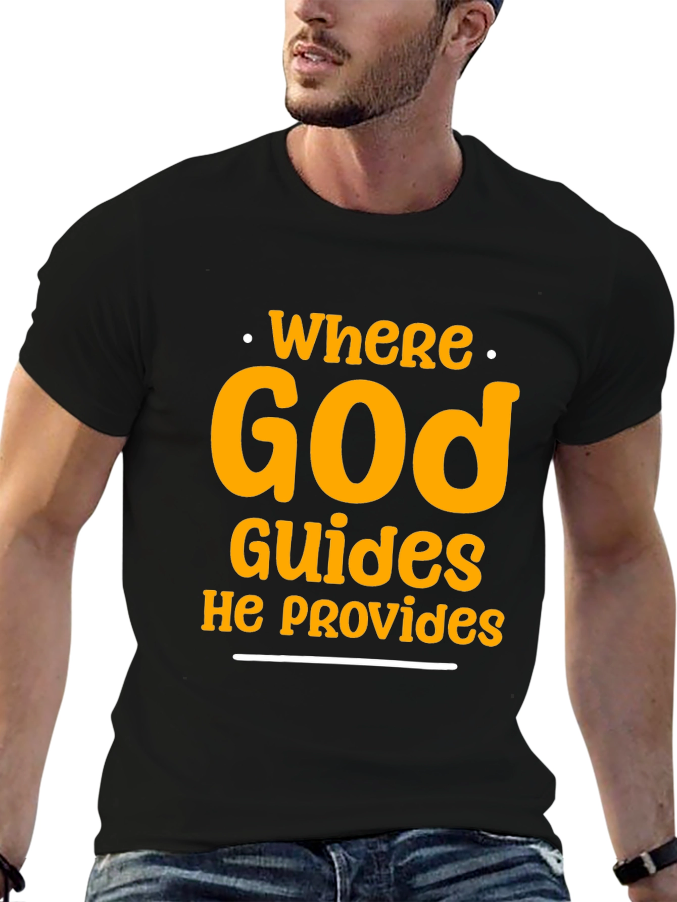 Faith-Inspired Graphic Tee - Where God Guides