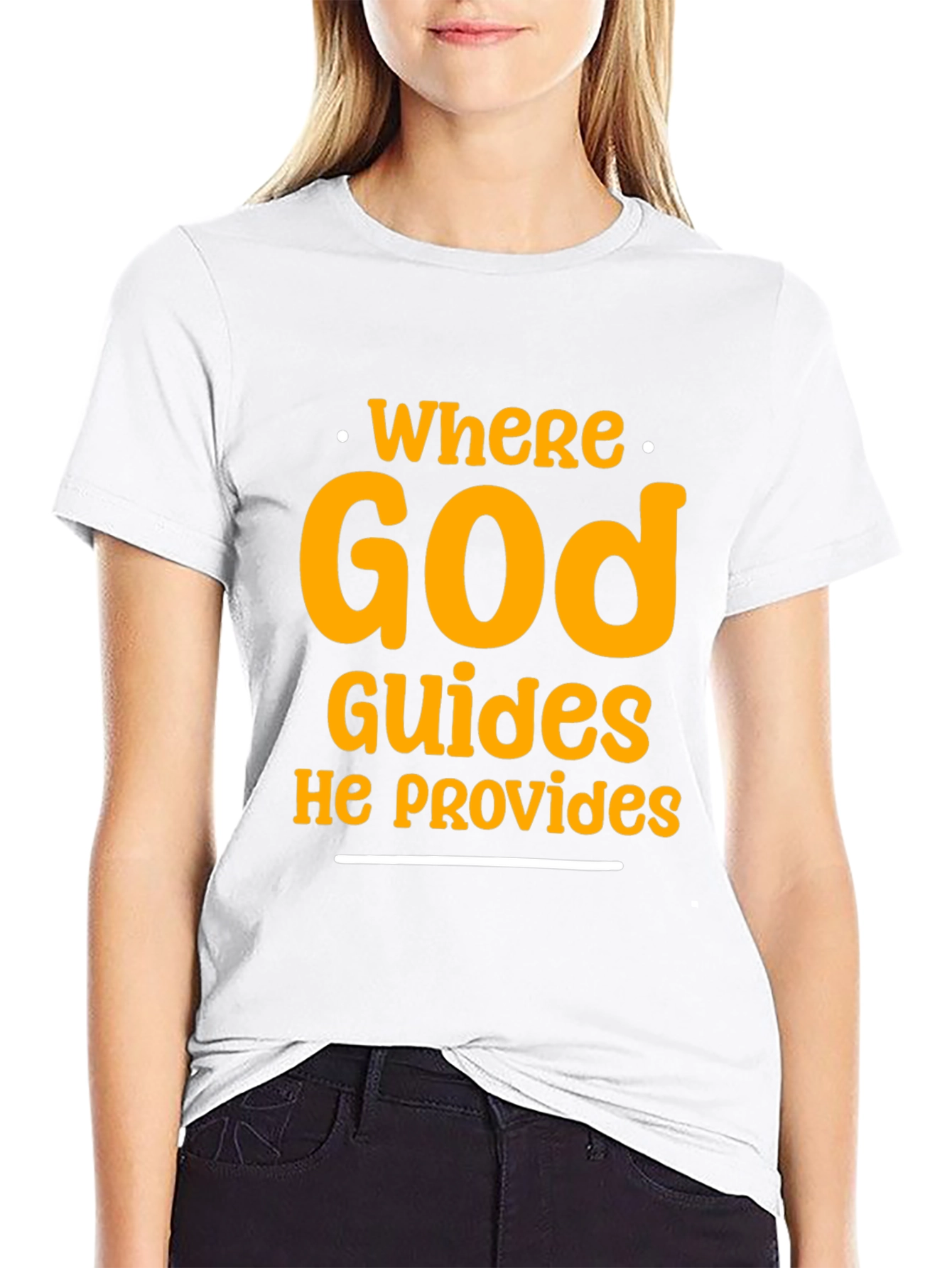 Faith-Inspired Graphic Tee - Where God Guides