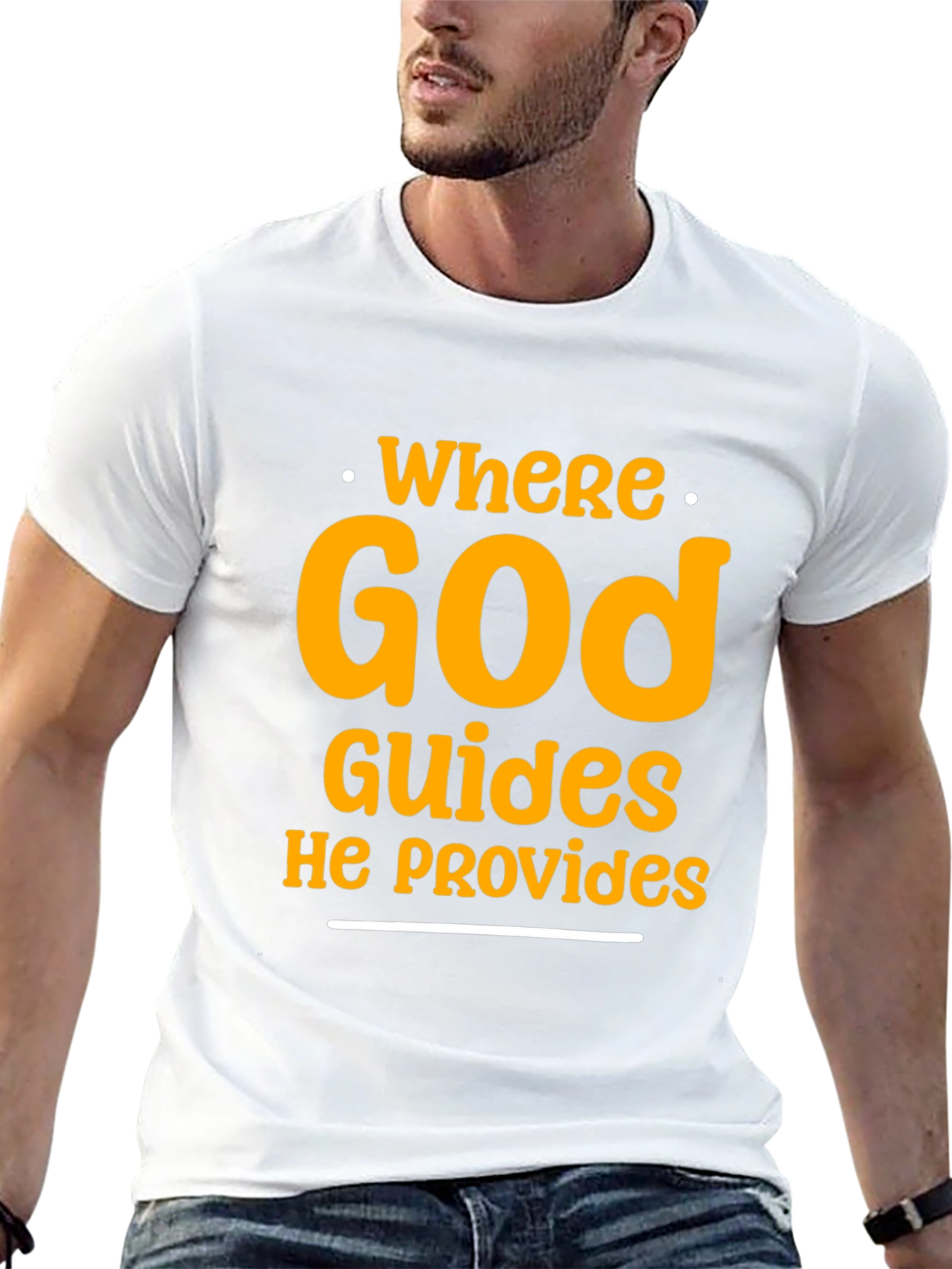 Faith-Inspired Graphic Tee - Where God Guides