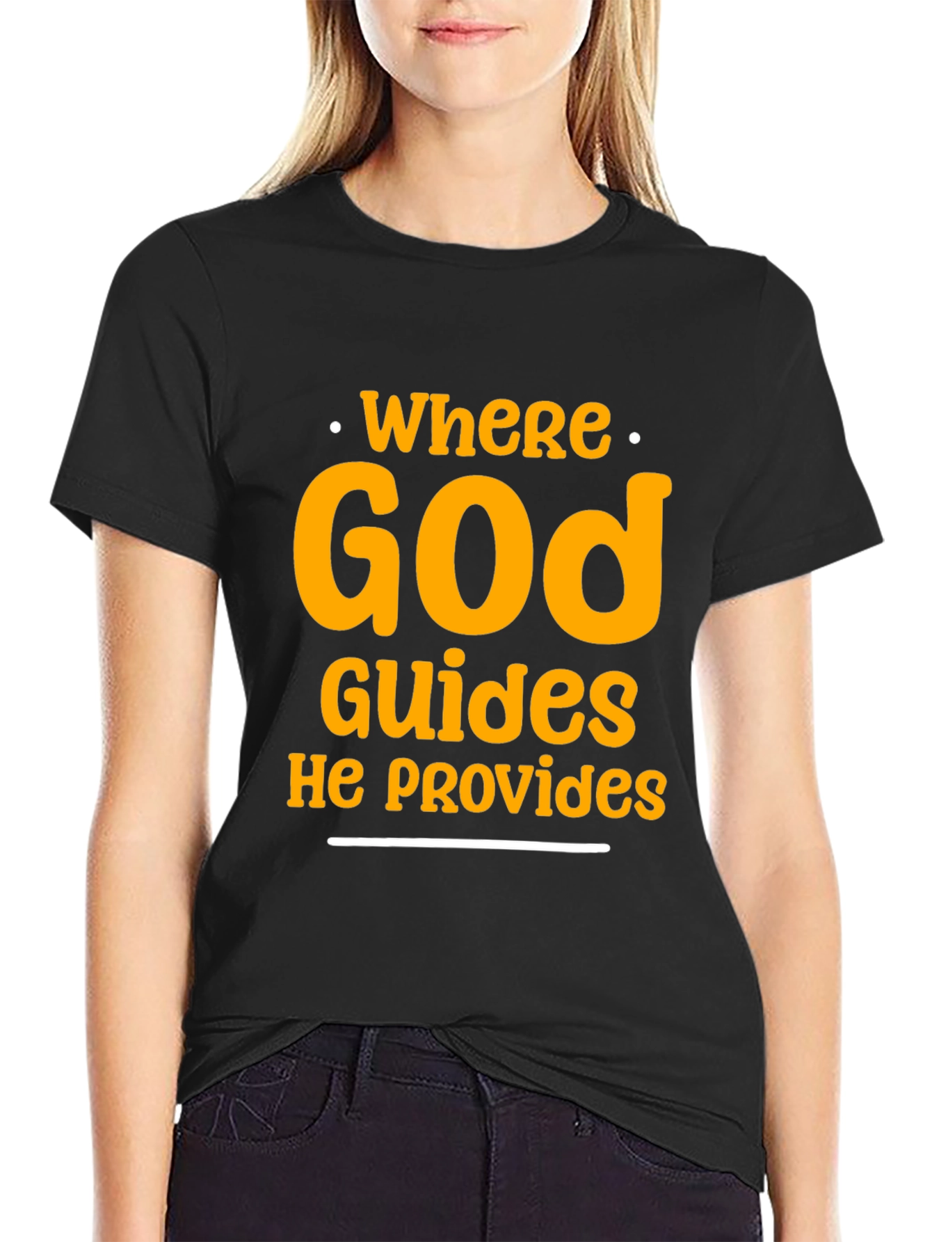 Faith-Inspired Graphic Tee - Where God Guides