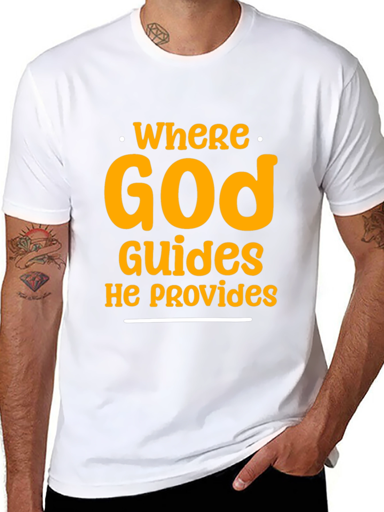 Faith-Inspired Graphic Tee - Where God Guides