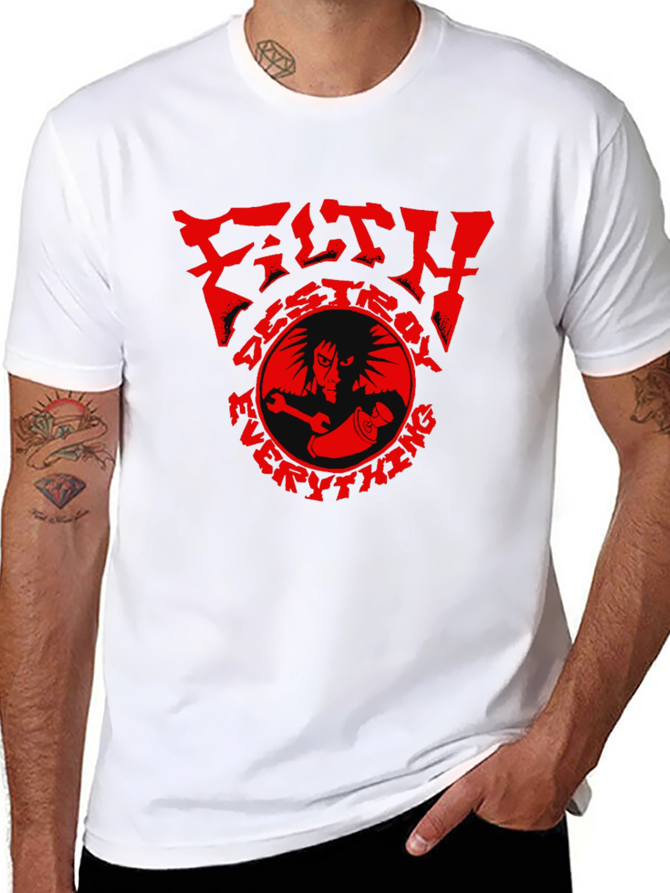 Filth Destroy Everything Graphic Tee - Black