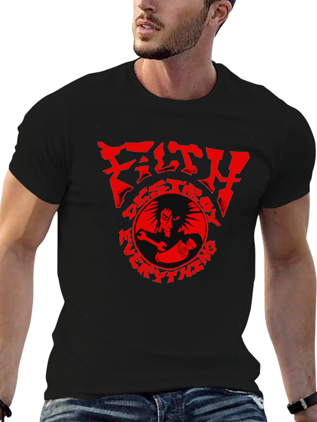 Filth Destroy Everything Graphic Tee - Black