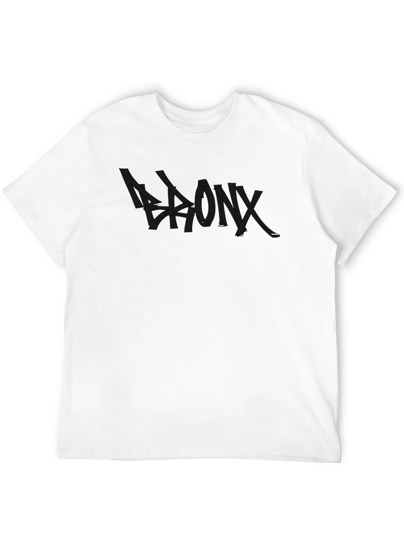 Black T-Shirt with Graphic Print