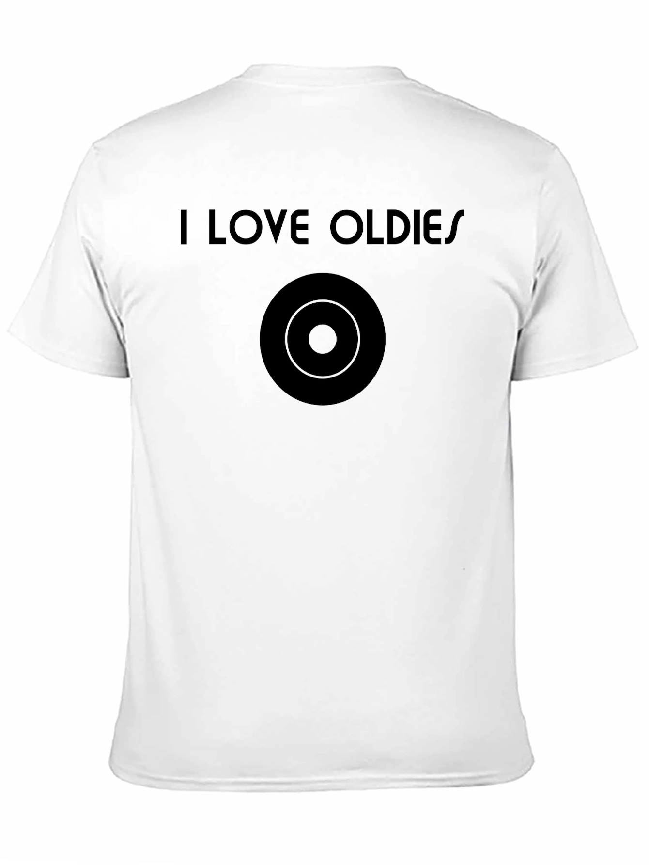 I Love Oldies Black Graphic Tee