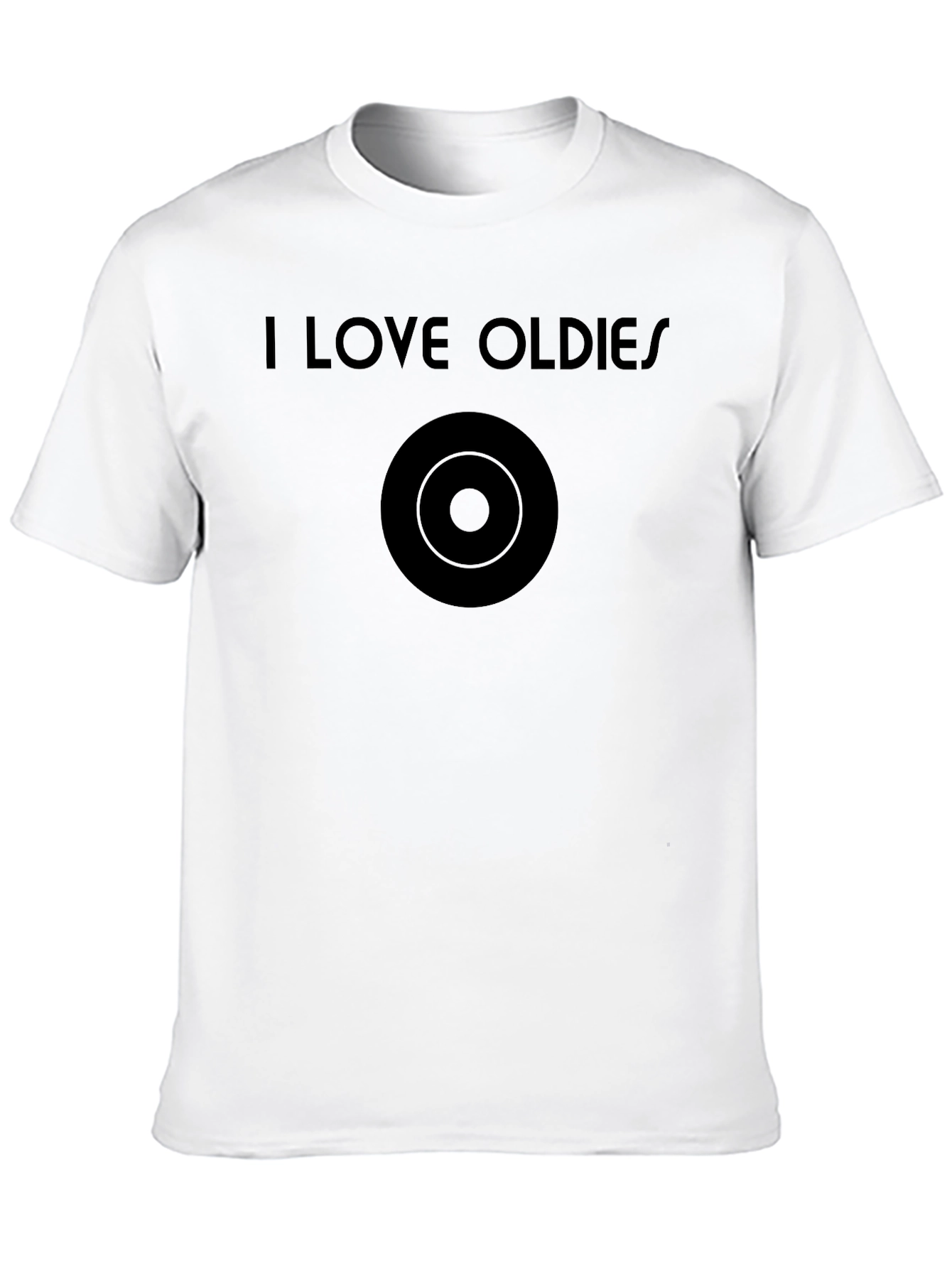 I Love Oldies Black Graphic Tee