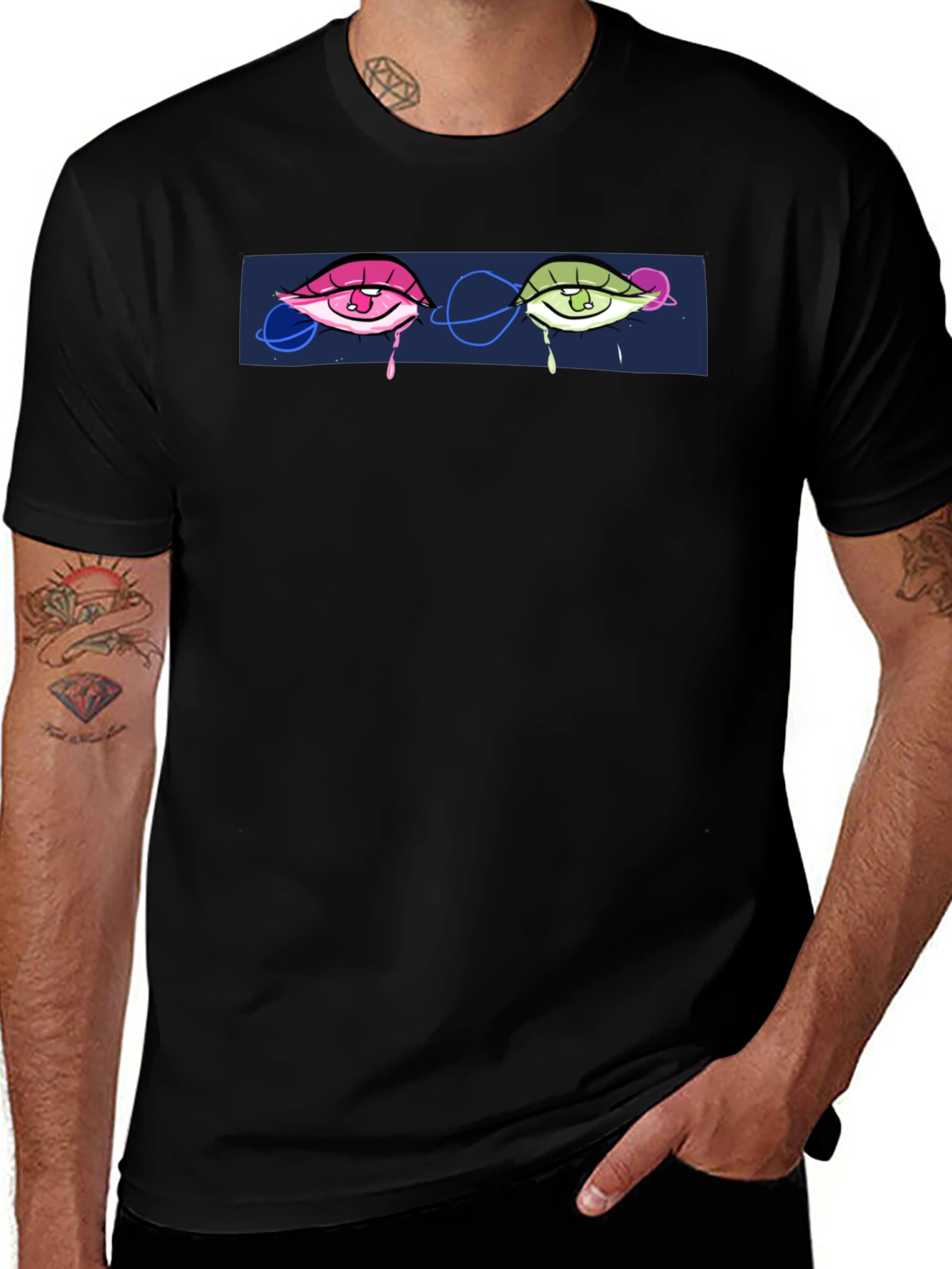 Eye Graphic Tee - Black Unisex T-Shirt