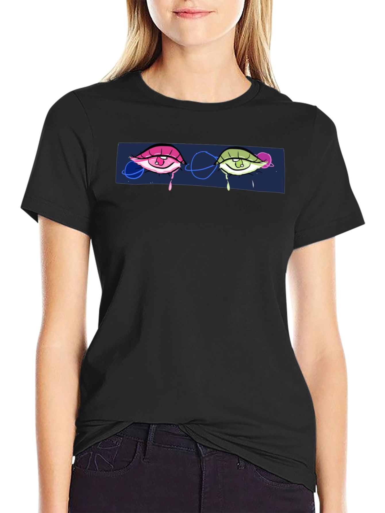Eye Graphic Tee - Black Unisex T-Shirt