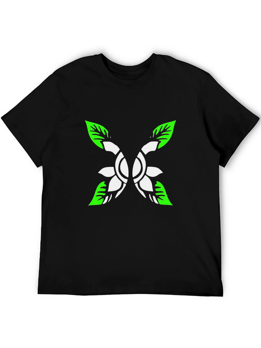 Nature-Inspired Black T-Shirt