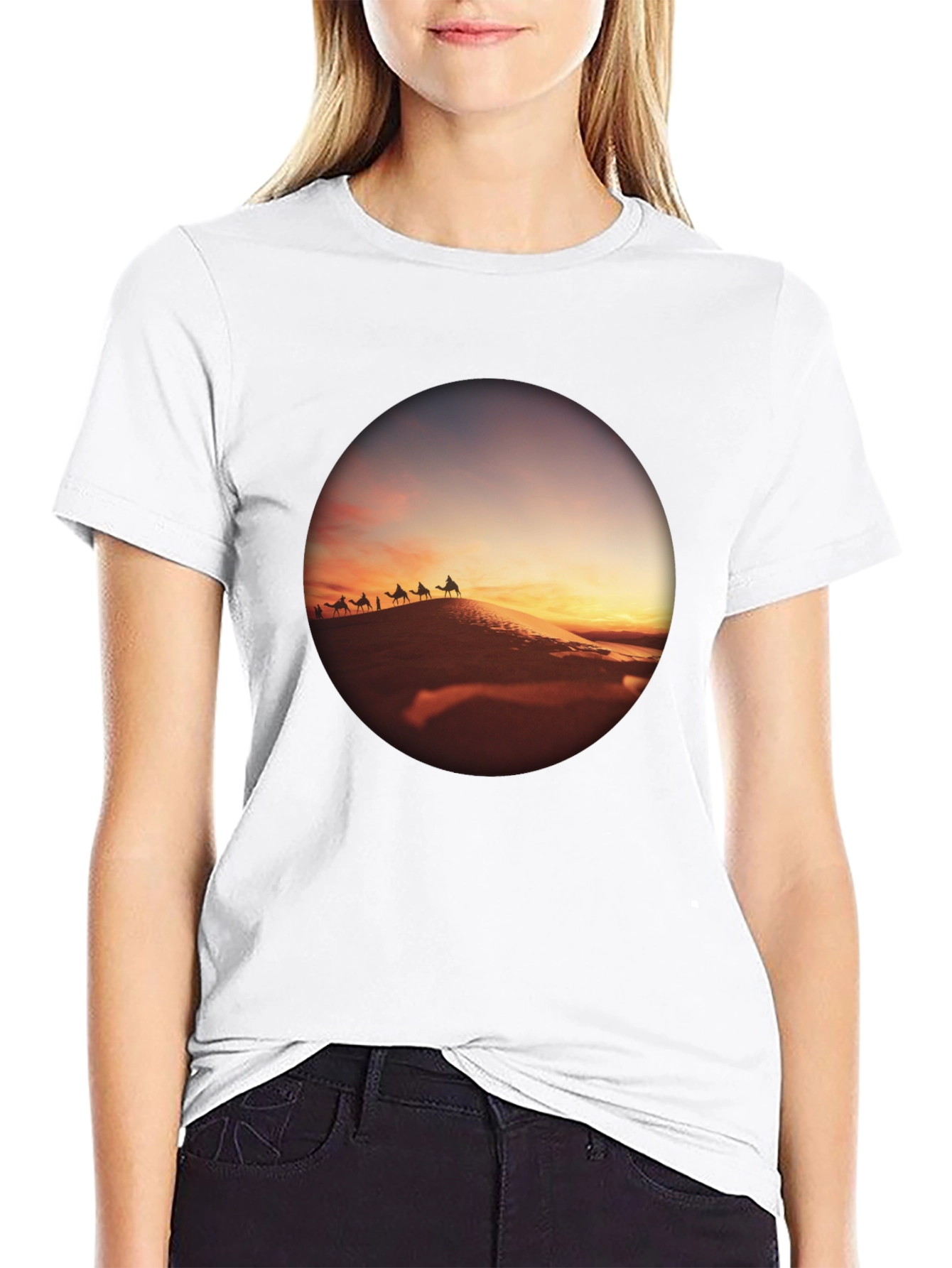 Desert Caravan Black T-Shirt