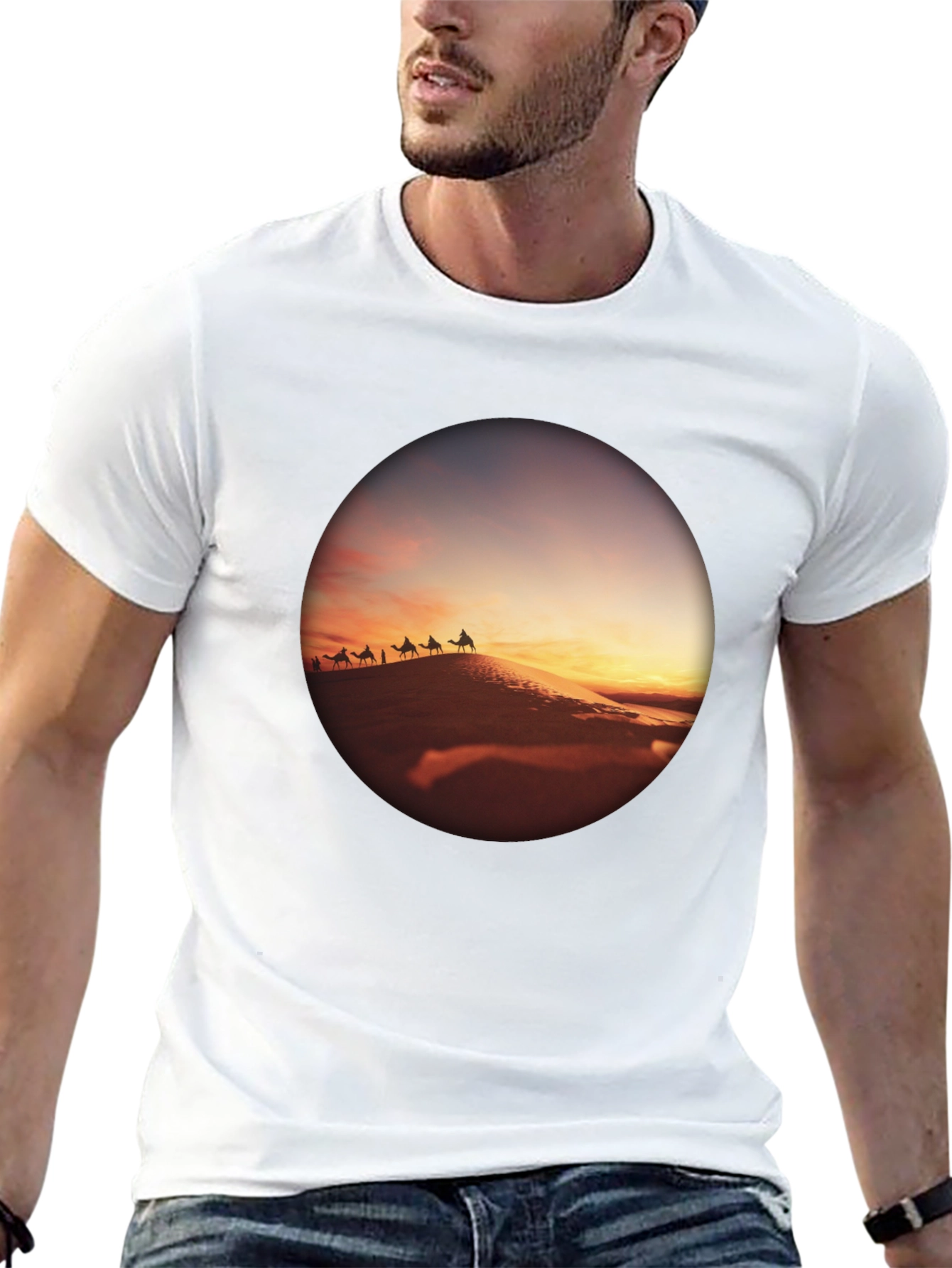Desert Caravan Black T-Shirt