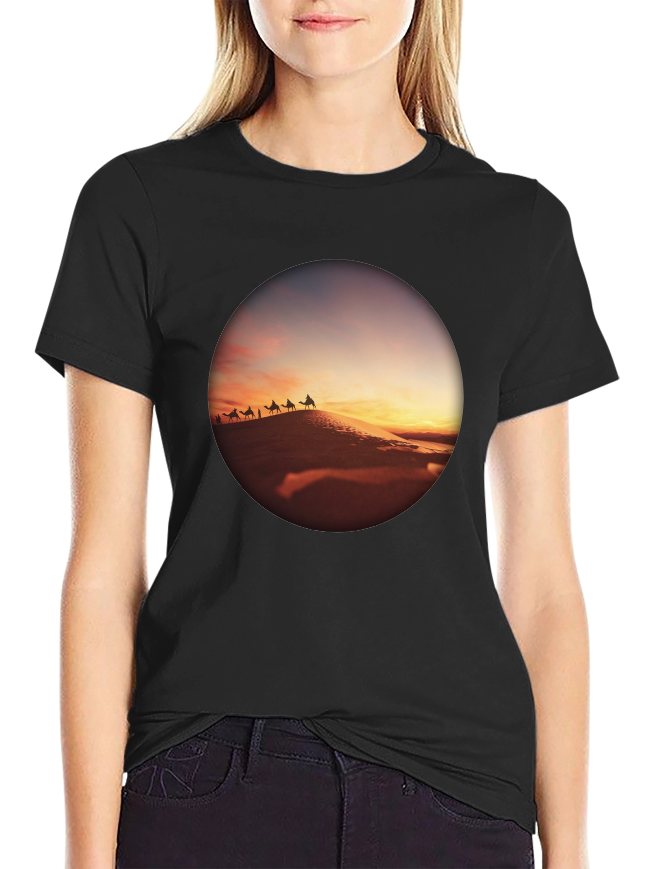 Desert Caravan Black T-Shirt