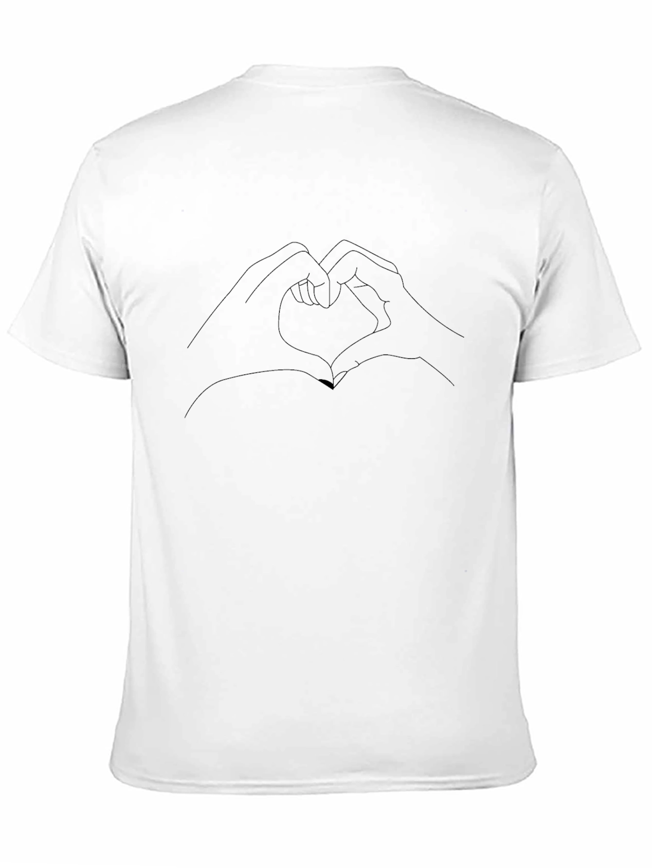 Heart Hands Graphic Tee - Black