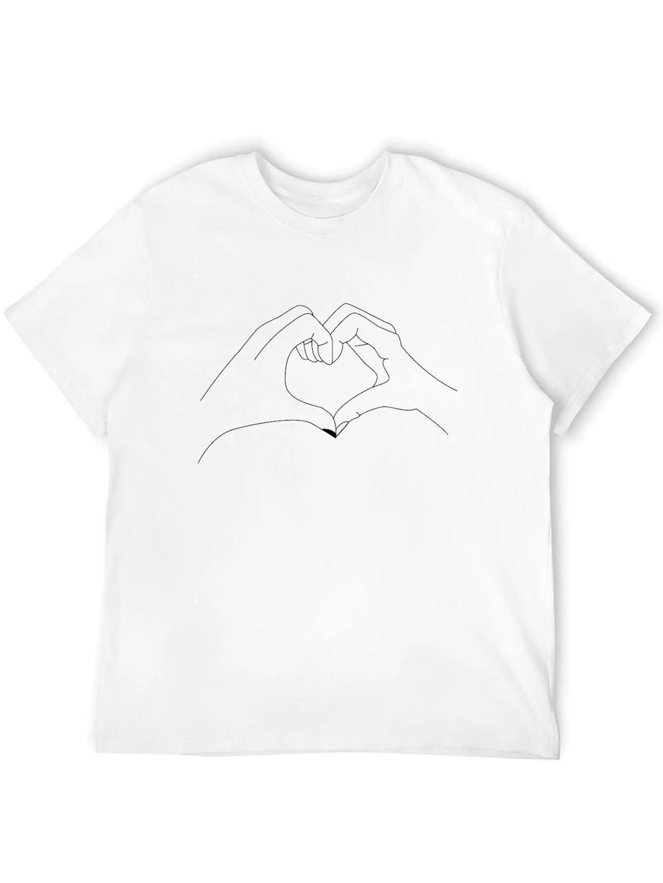 Heart Hands Graphic Tee - Black