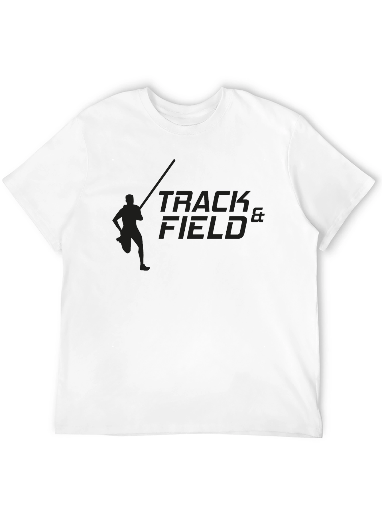 Track & Field Black Graphic Tee