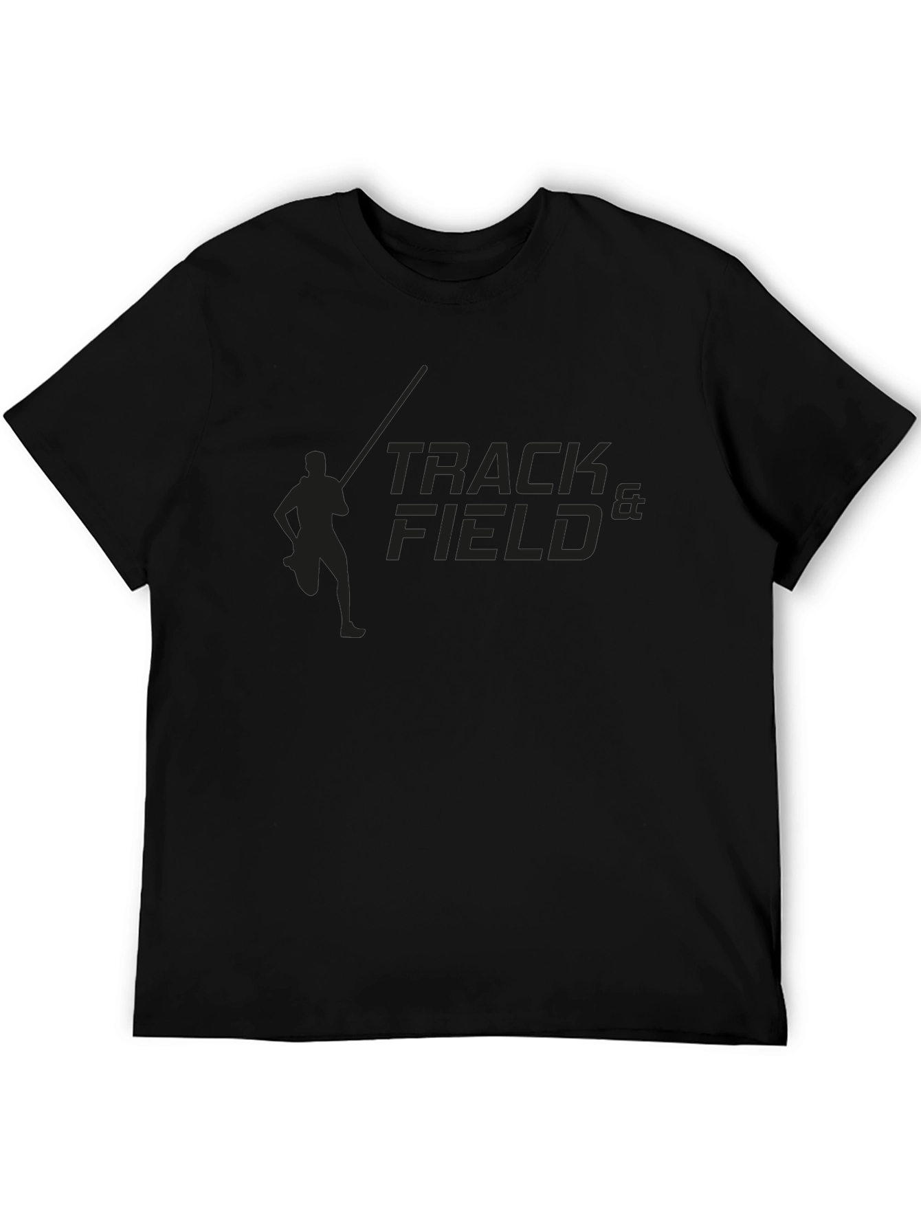 Track & Field Black Graphic Tee