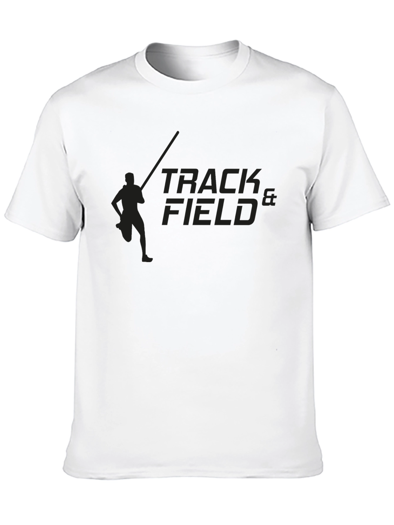 Track & Field Black Graphic Tee