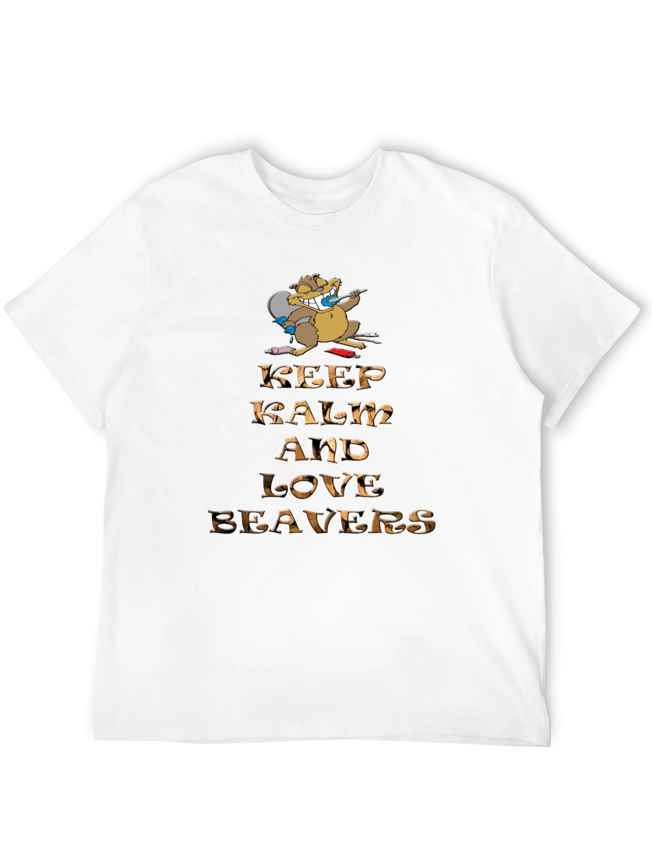 Keep Calm and Love Beavers Graphic Tee