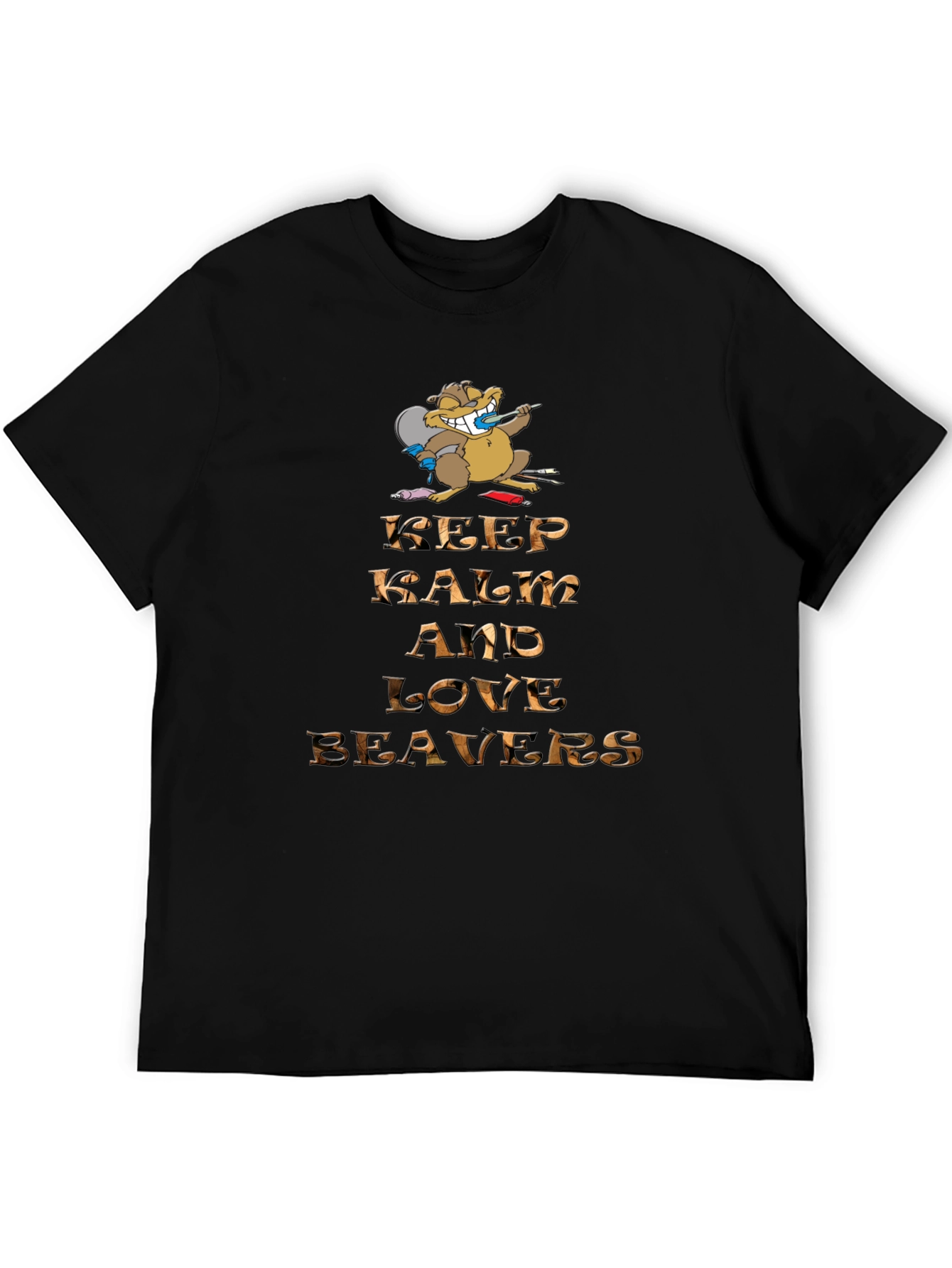 Keep Calm and Love Beavers Graphic Tee